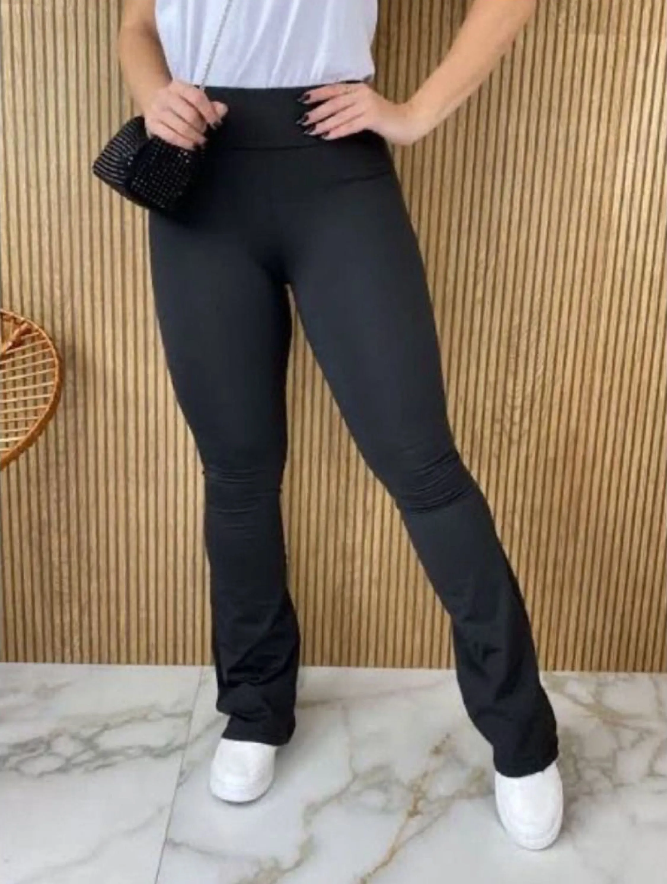 Calça  legging  flare