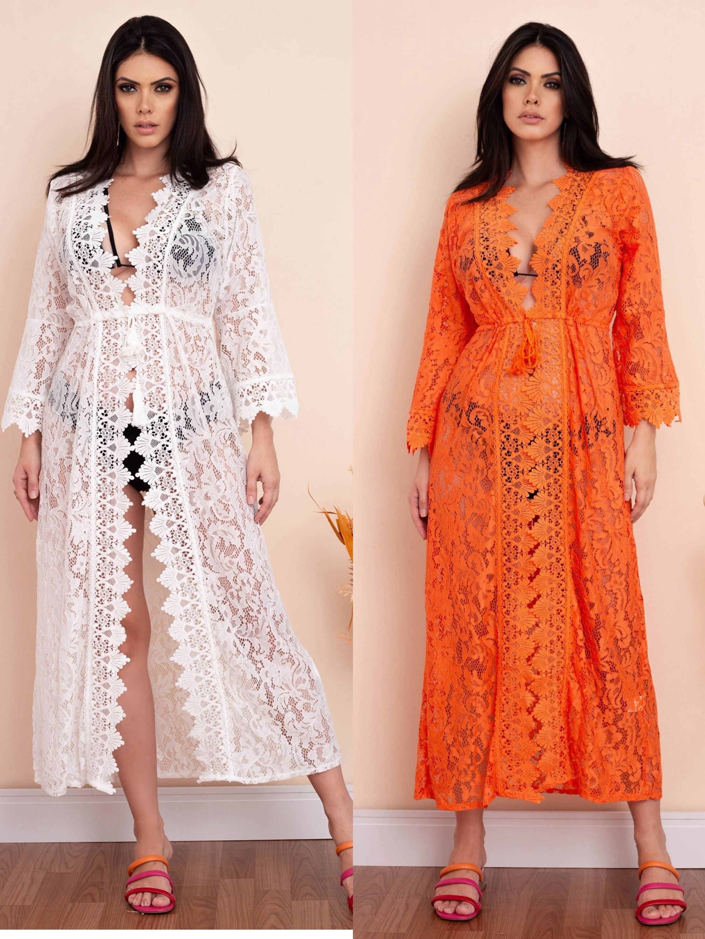 Saida De Praia Longa Renda 916