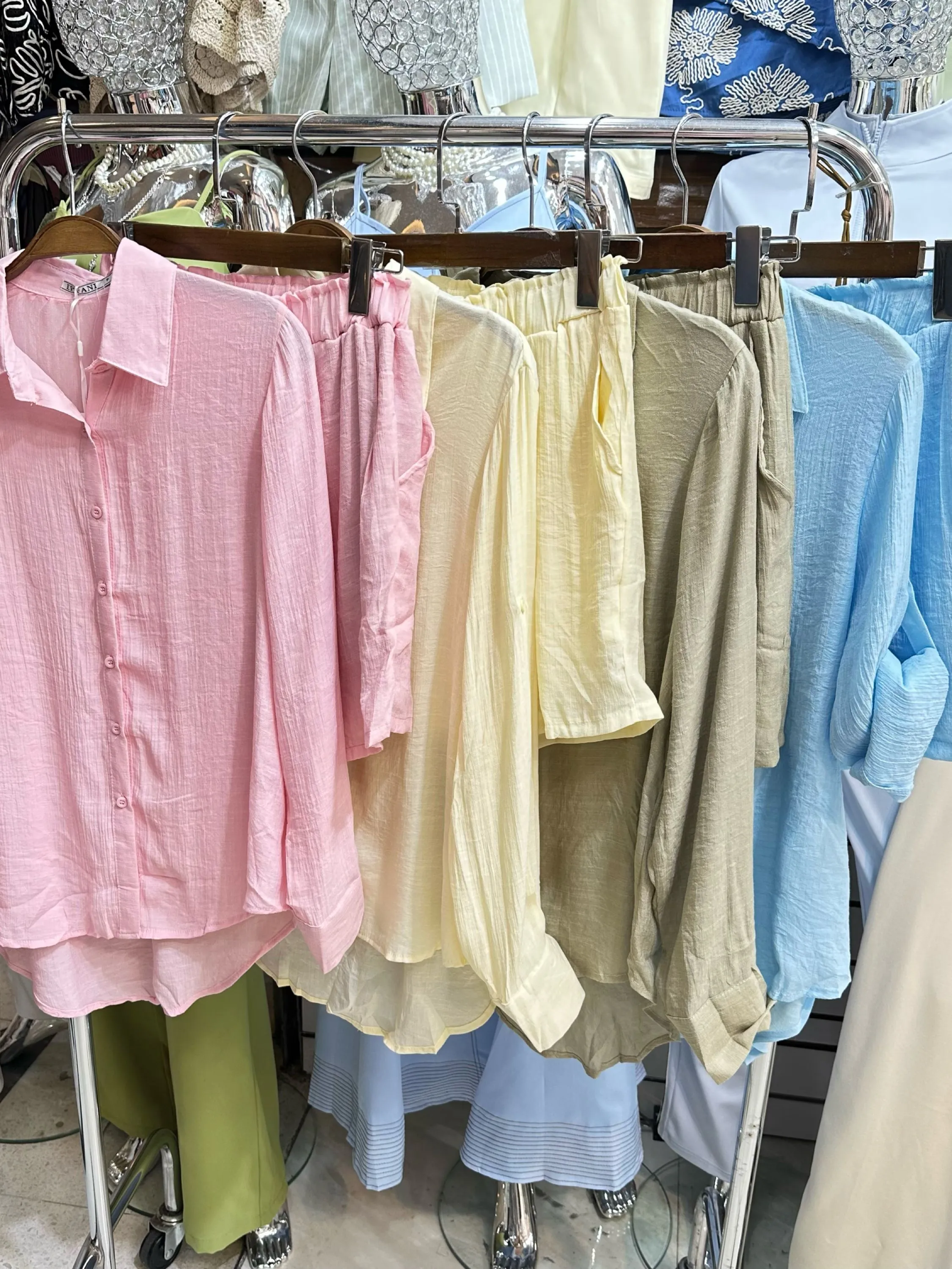 Camisa com short,forrado