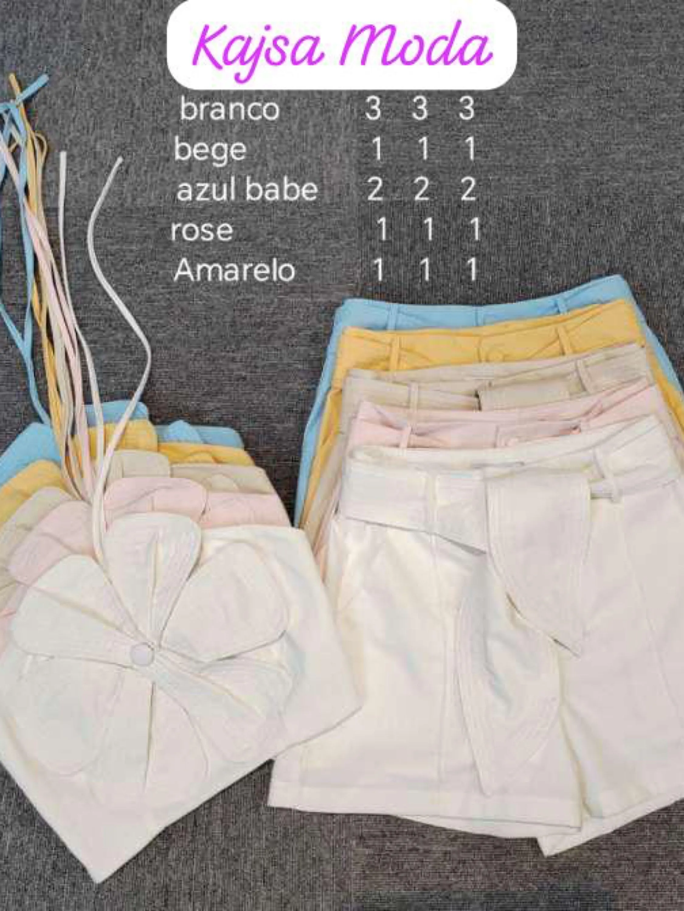 Conjunto com flor