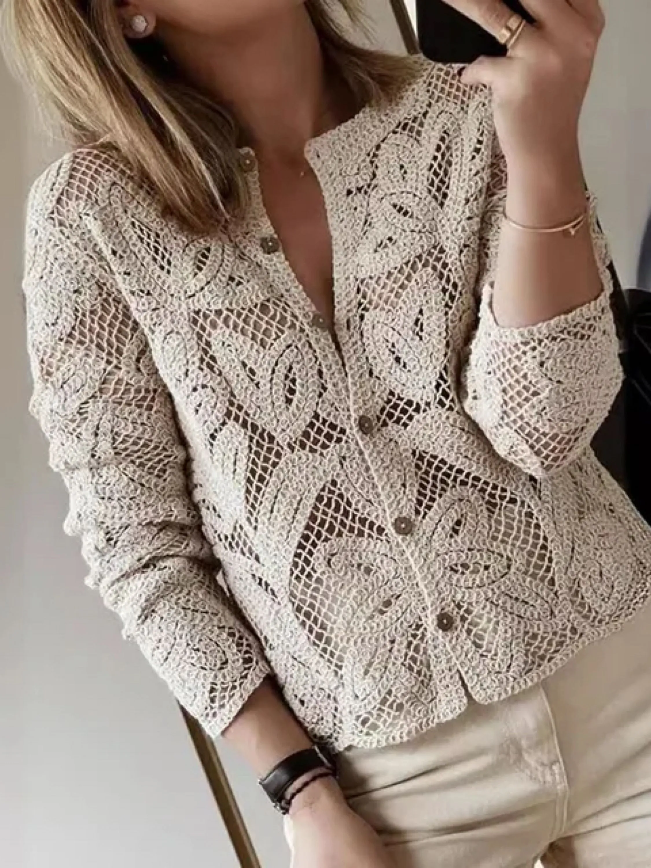 Camisa de crochê