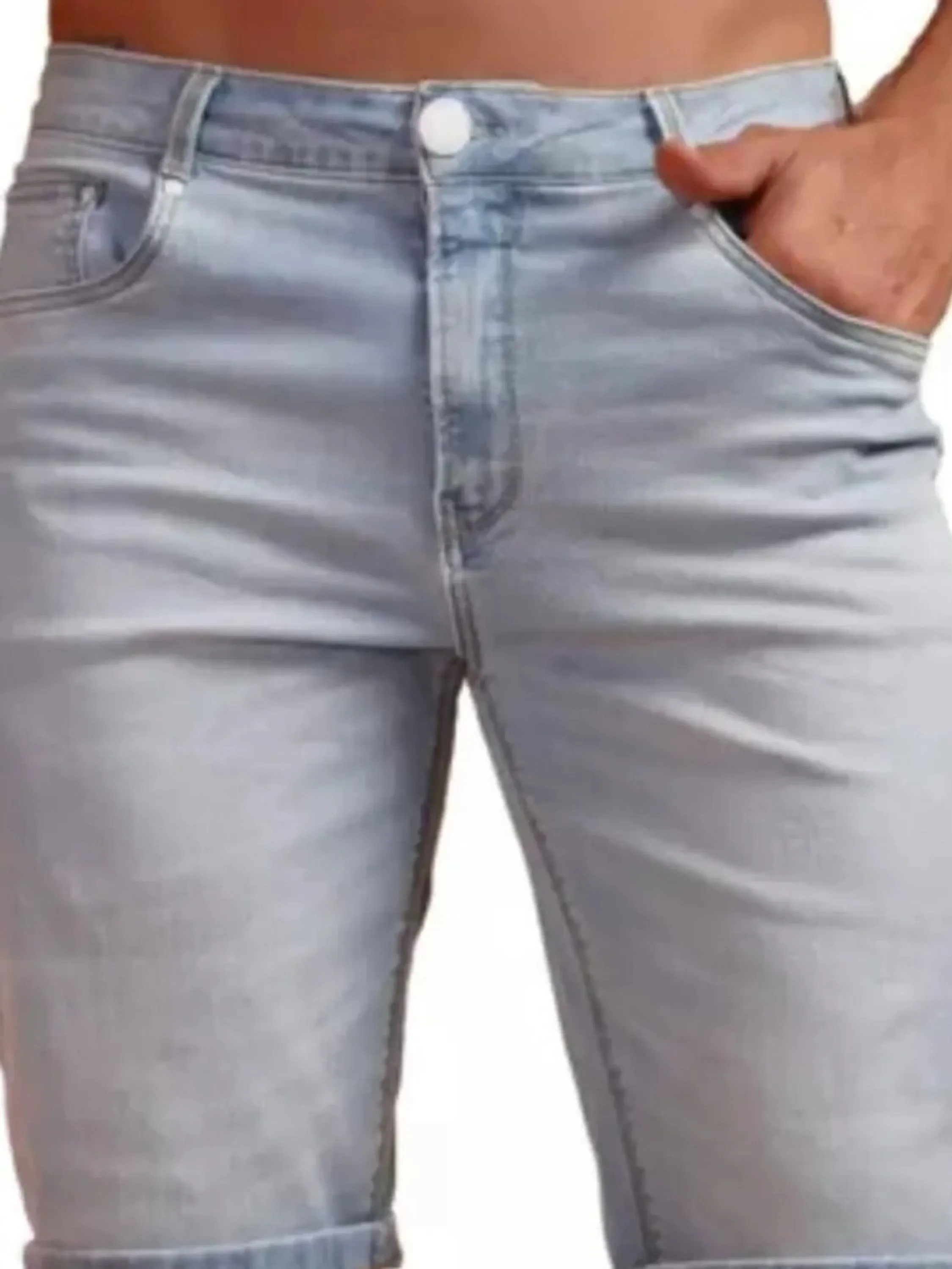 Bermuda jeans masculino