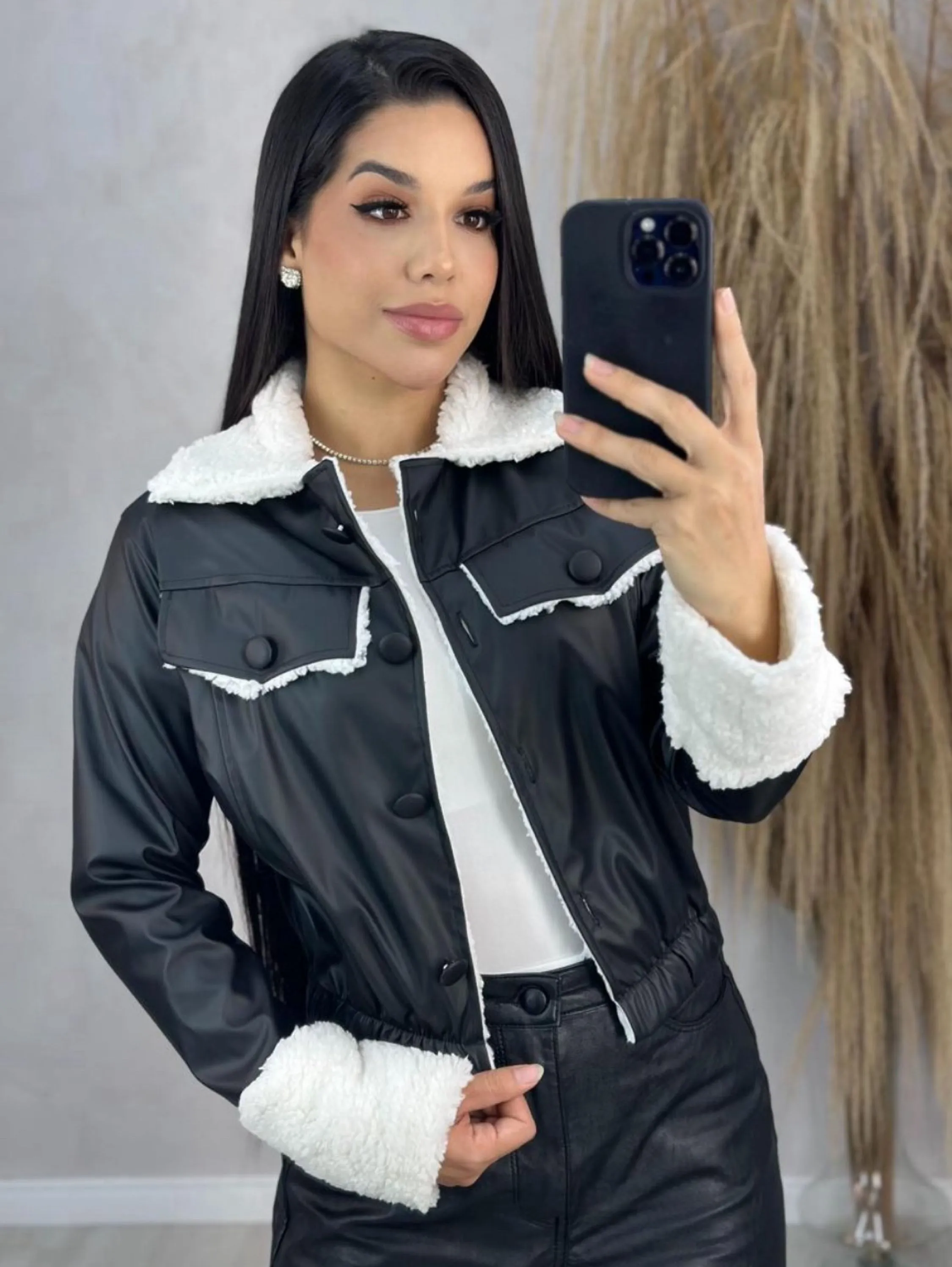 JAQUETA COURINO PELUCIADA