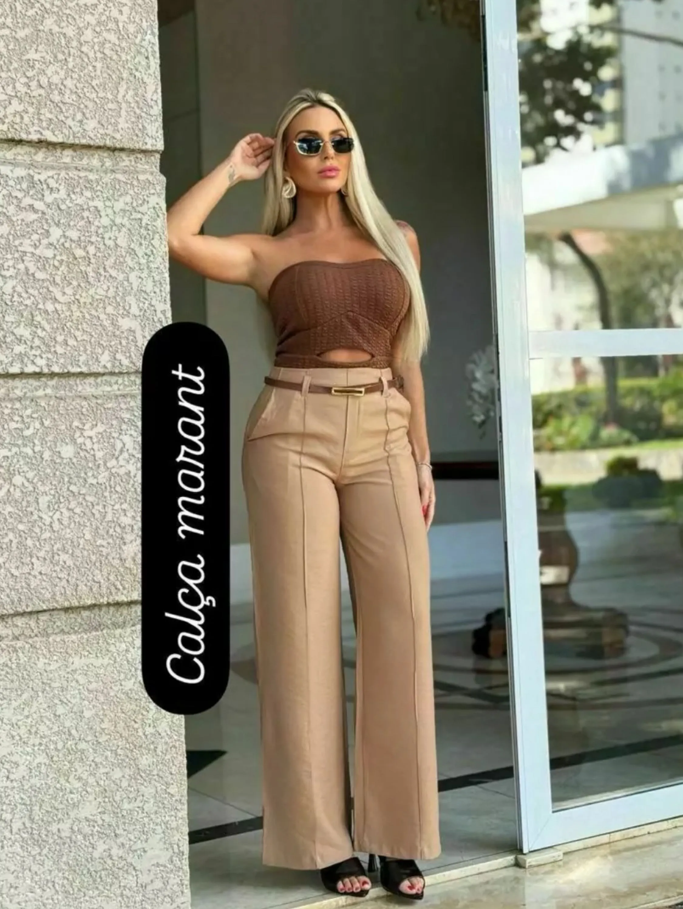 CALÇA PANTALONA MARRANT COM CINTO