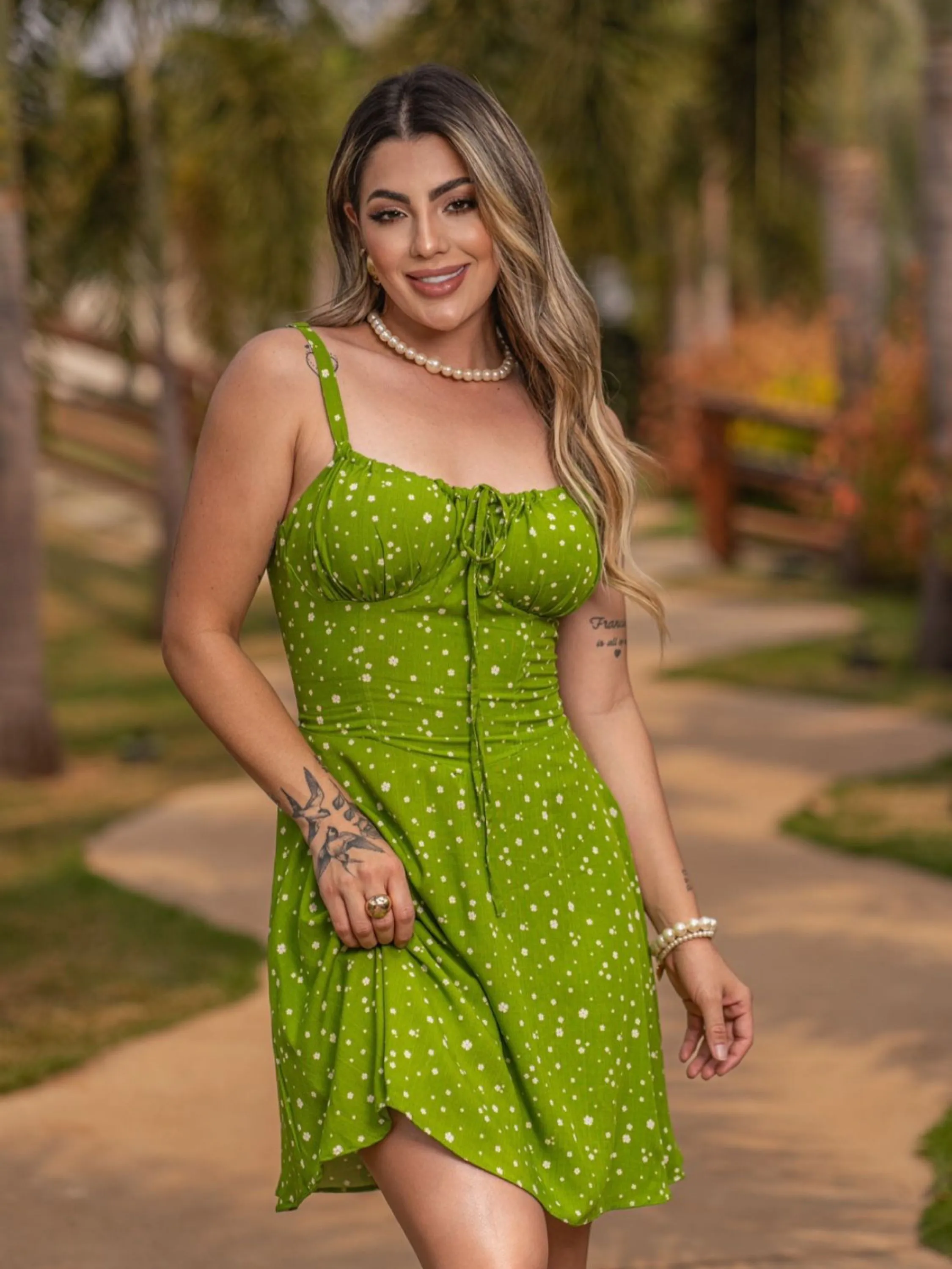 VESTIDO CURTO ESTAMPADO VISCOLINHO