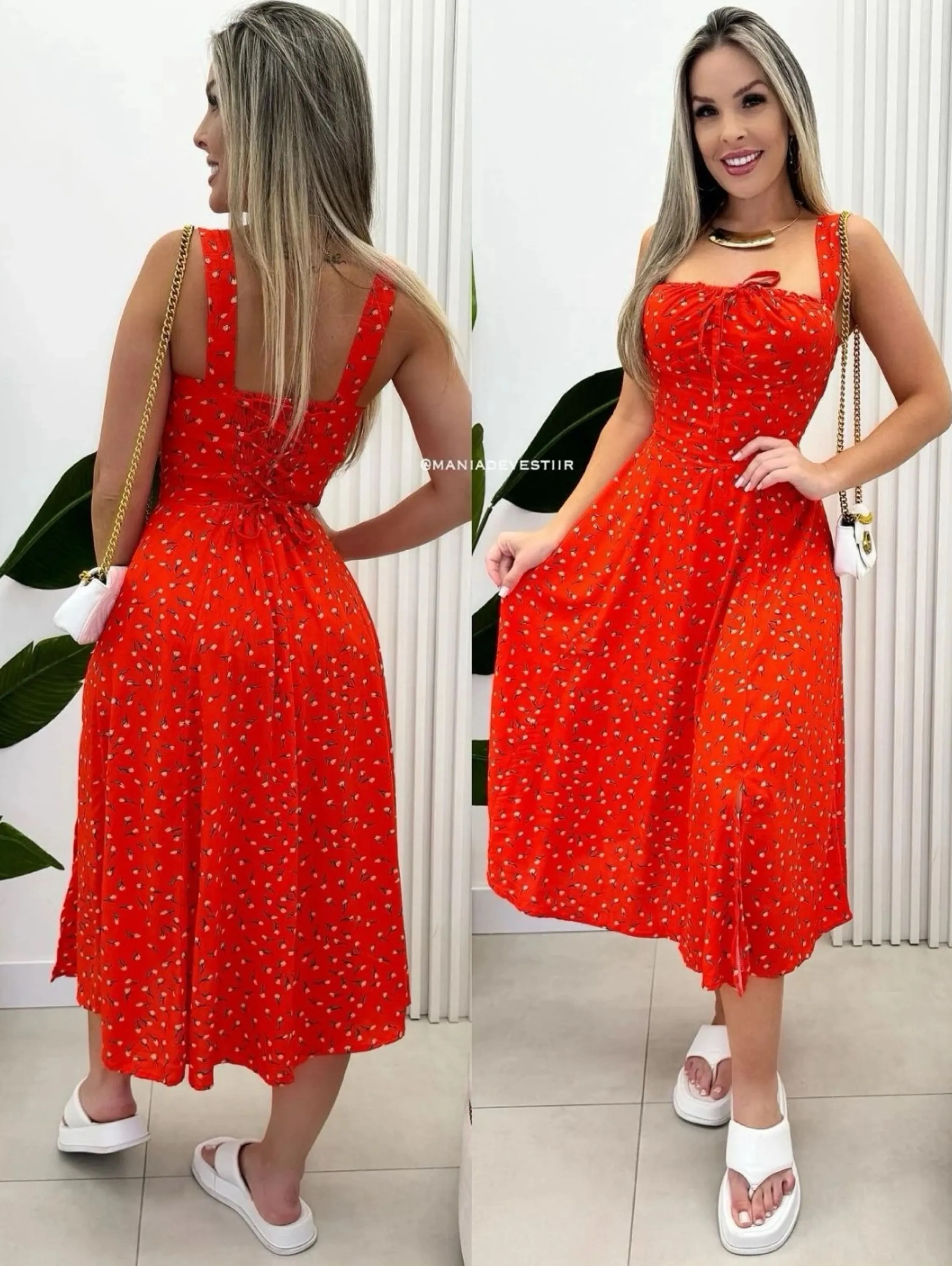 VESTIDO MIDI CORSELET VISCOLINHO