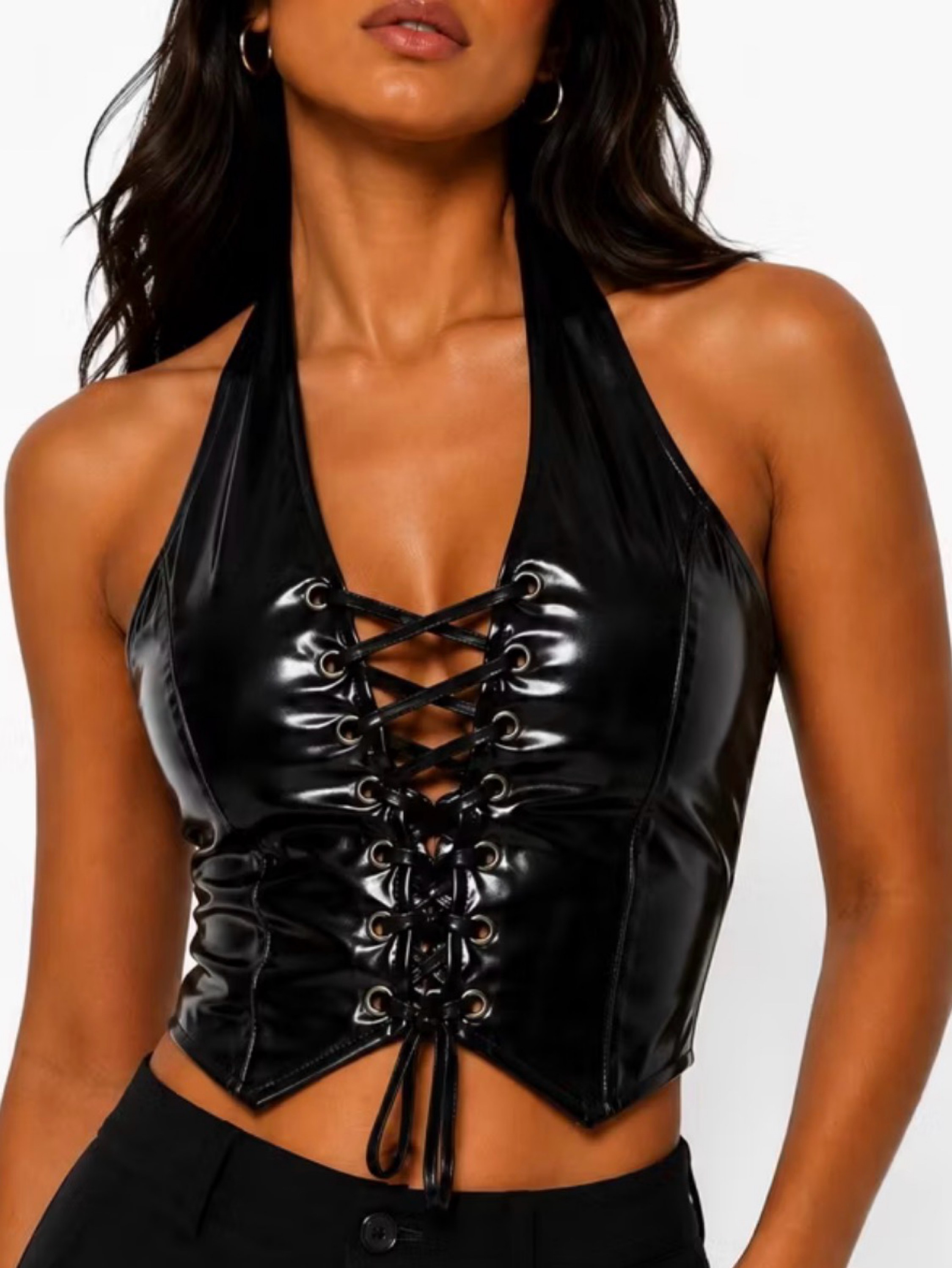 CORSELET VINIL GRINGA