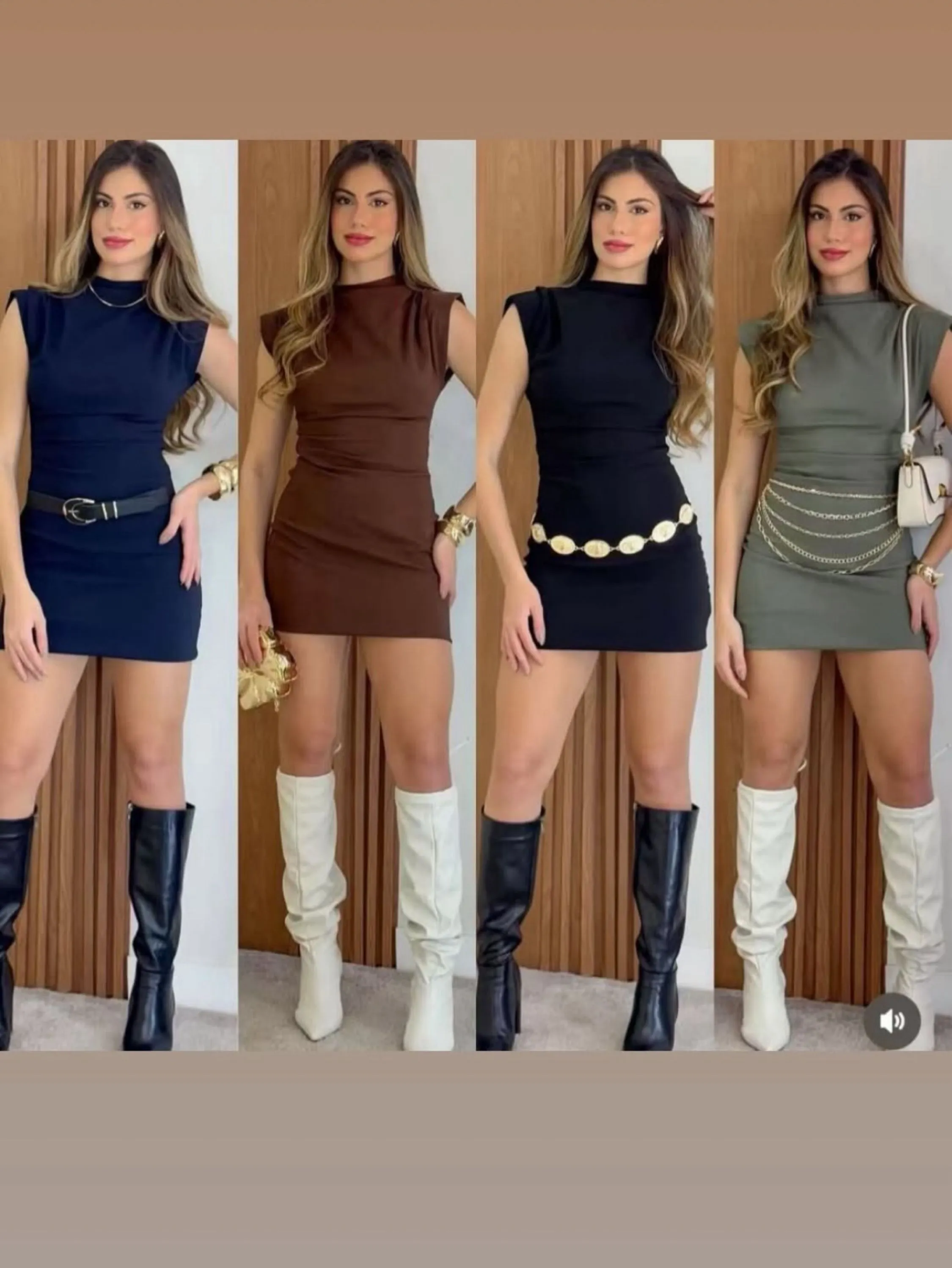 Vestido tem elástico