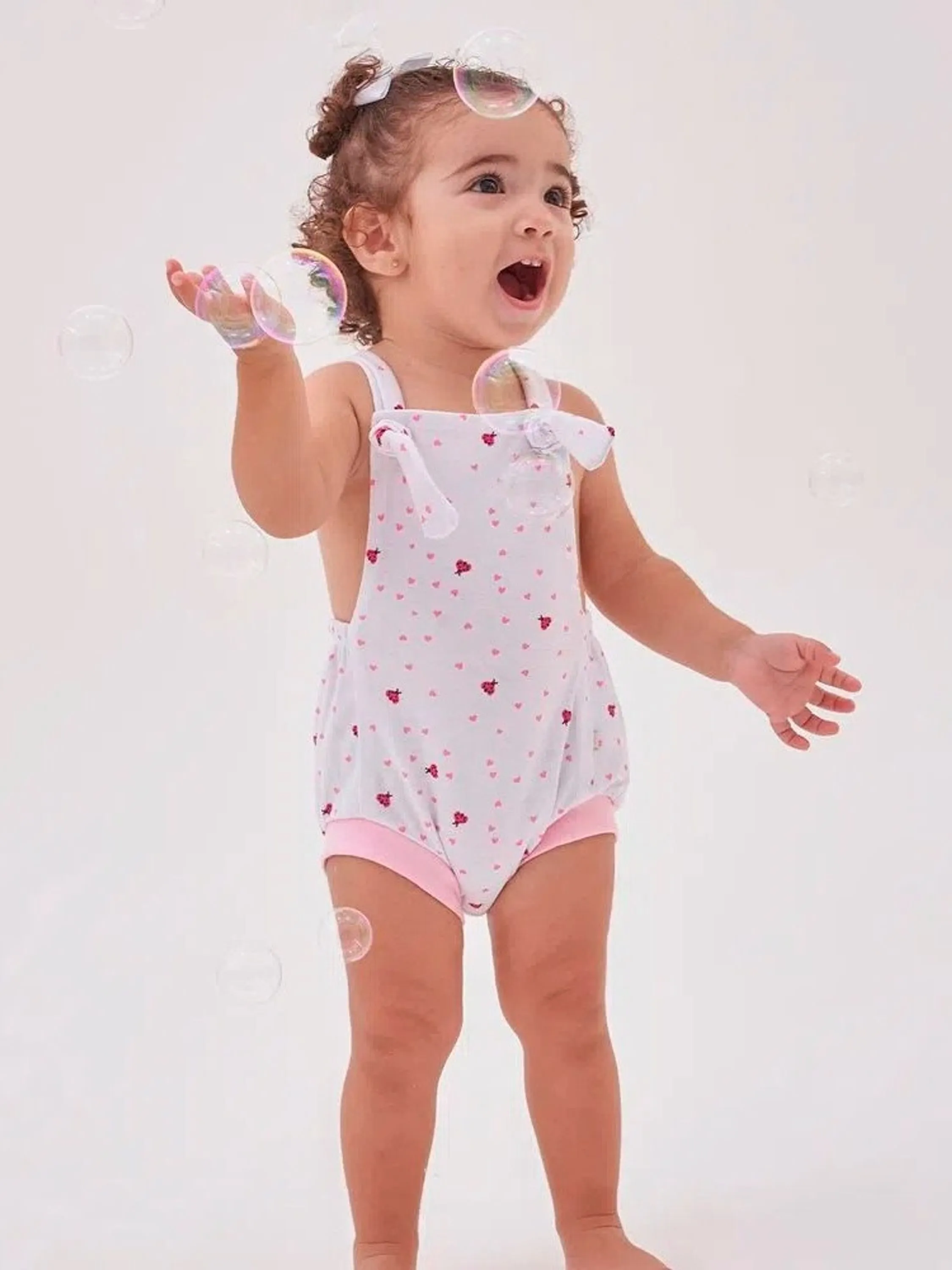 Jardineira de Malha Estampada P ao GG Incomfral/ Baby joy Wear | 97001