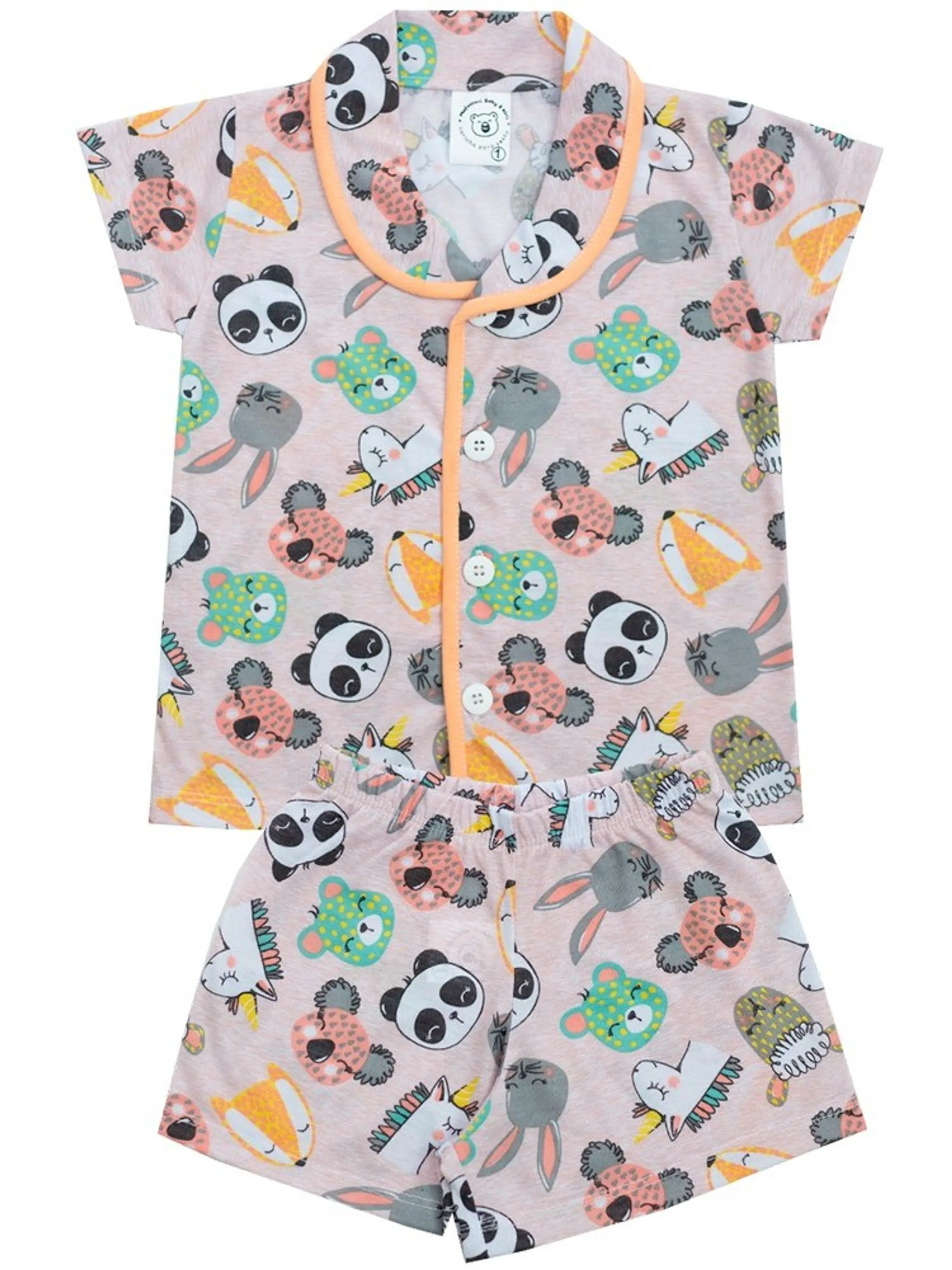 Pijama Curto Americano Masculino Estampado 1 ao 3 Infantil | 202152