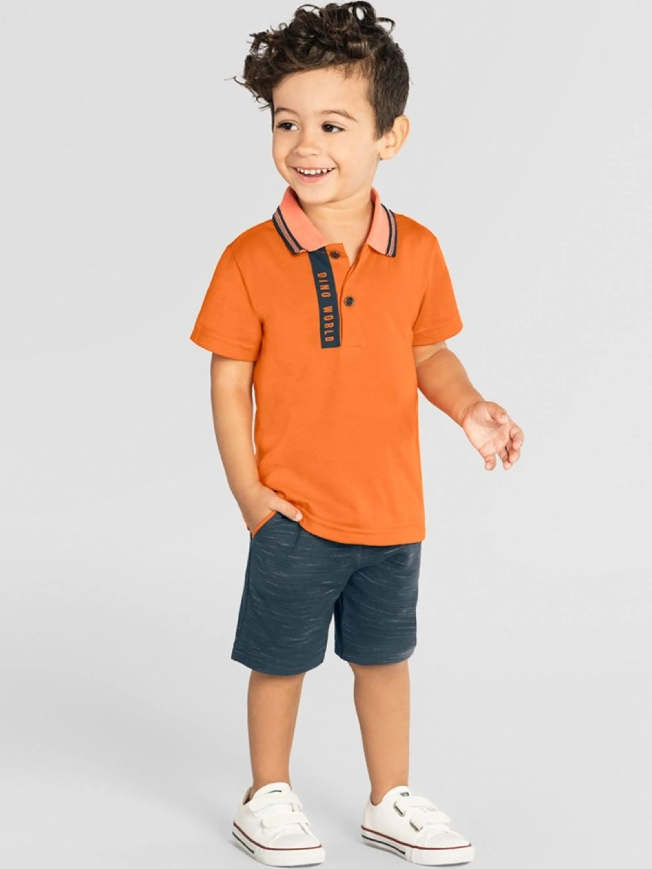 Conjunto Masculino Polo DINO WORD 4A10/35392