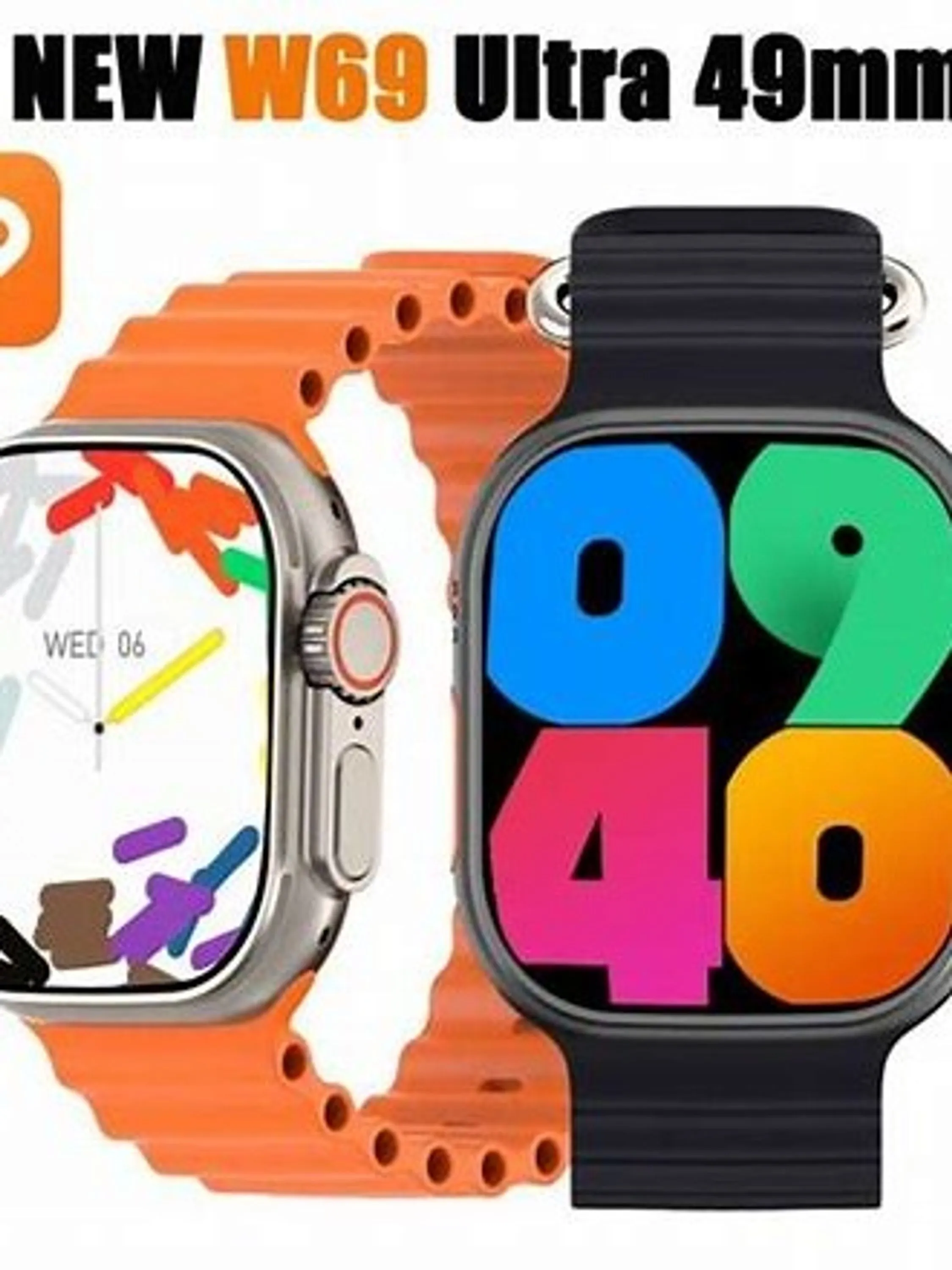 Relógio smartwatch w69ultra 49mm