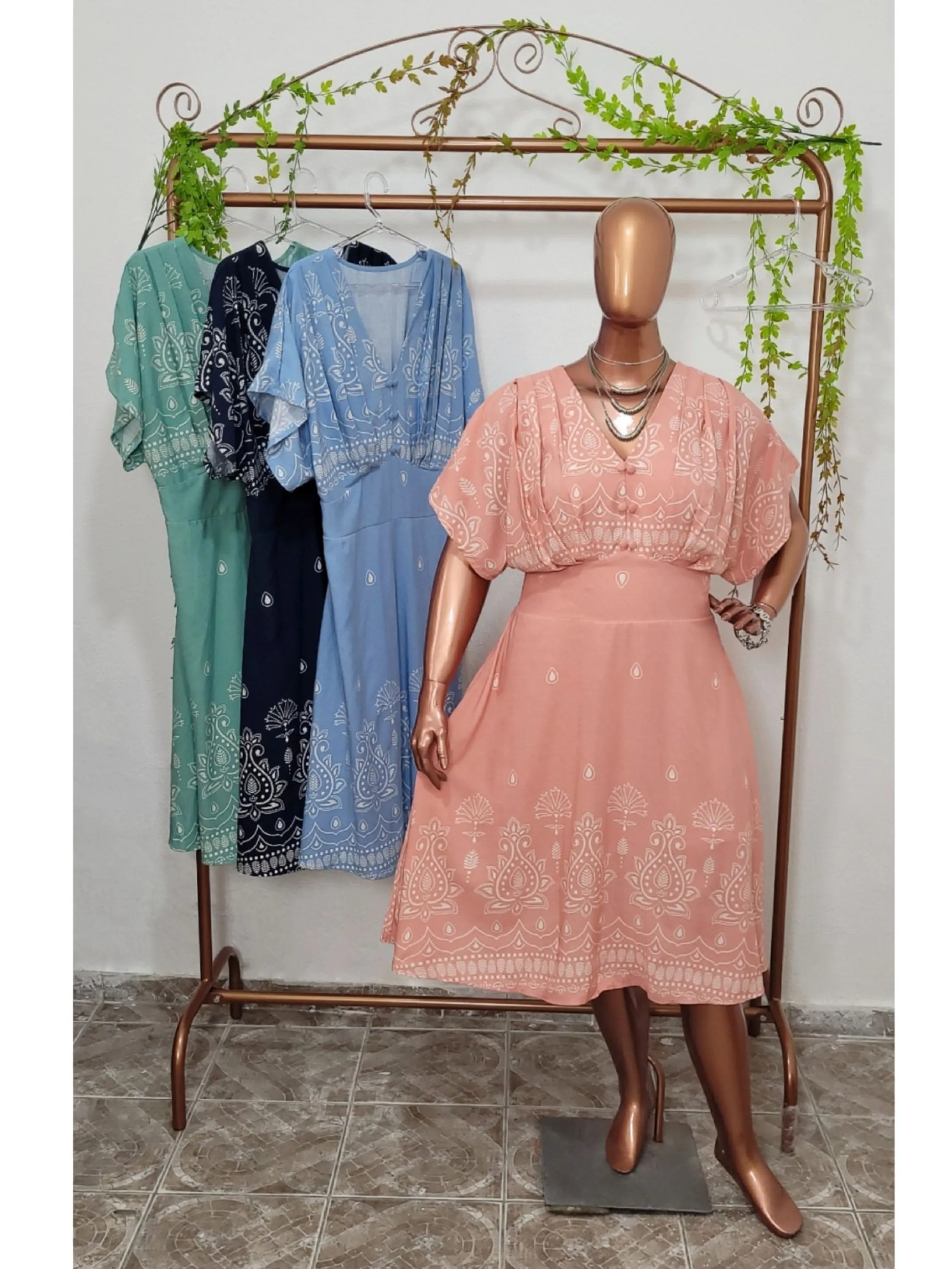 Vestido Manga Morcego