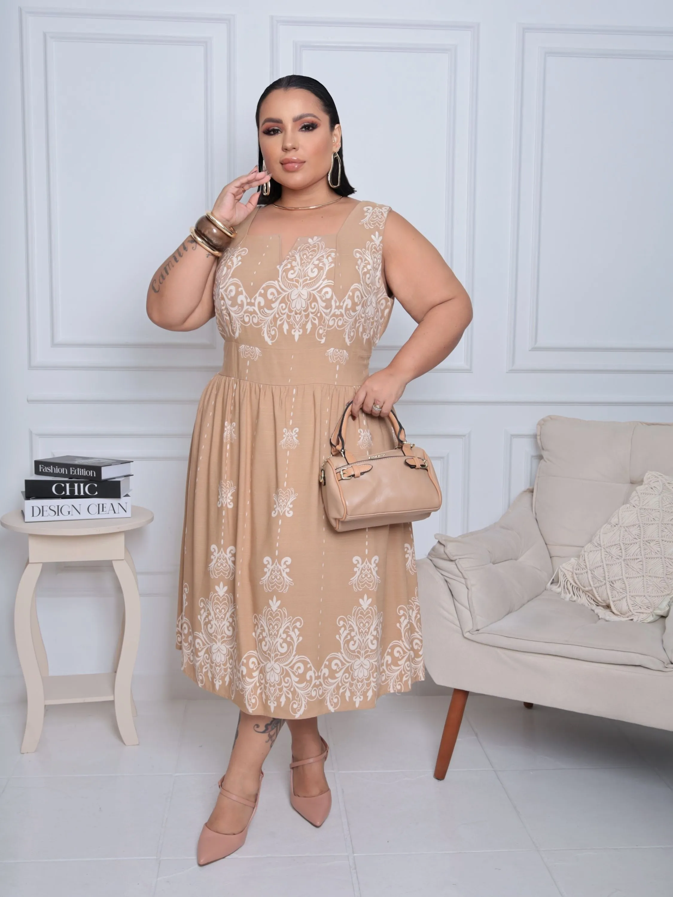 Vestido Decote V