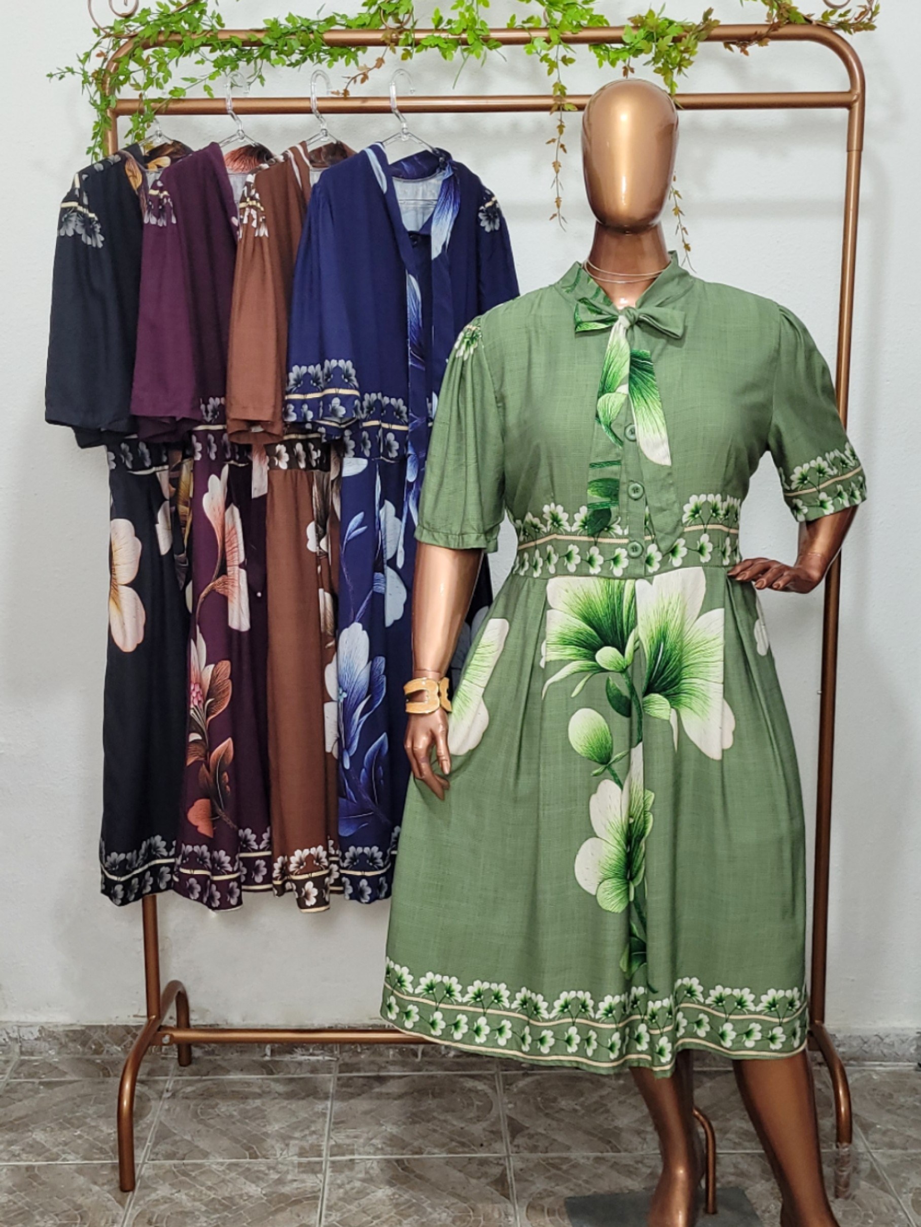 Vestido de Laço Midi