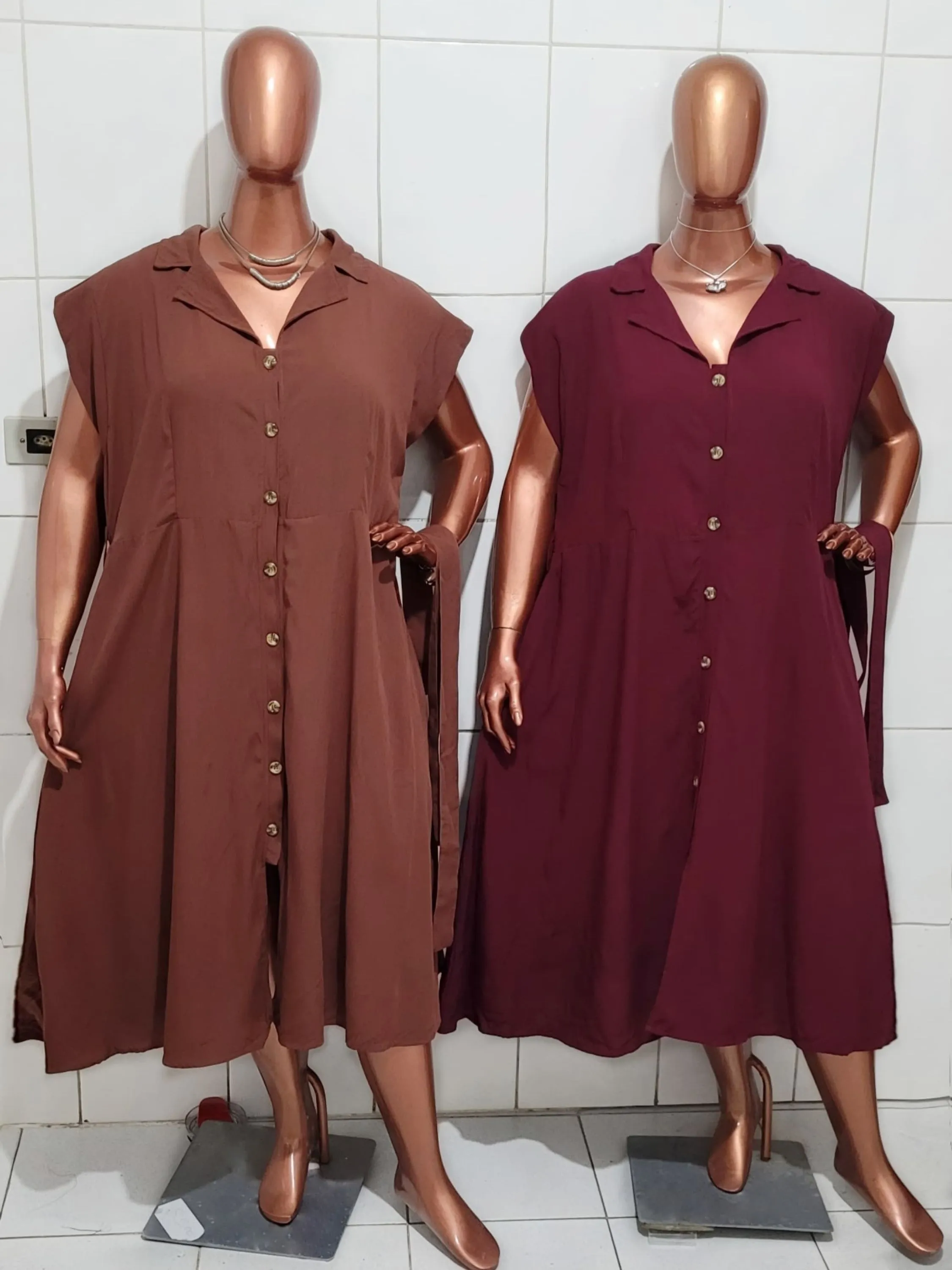 Vestido Camisa Longuete