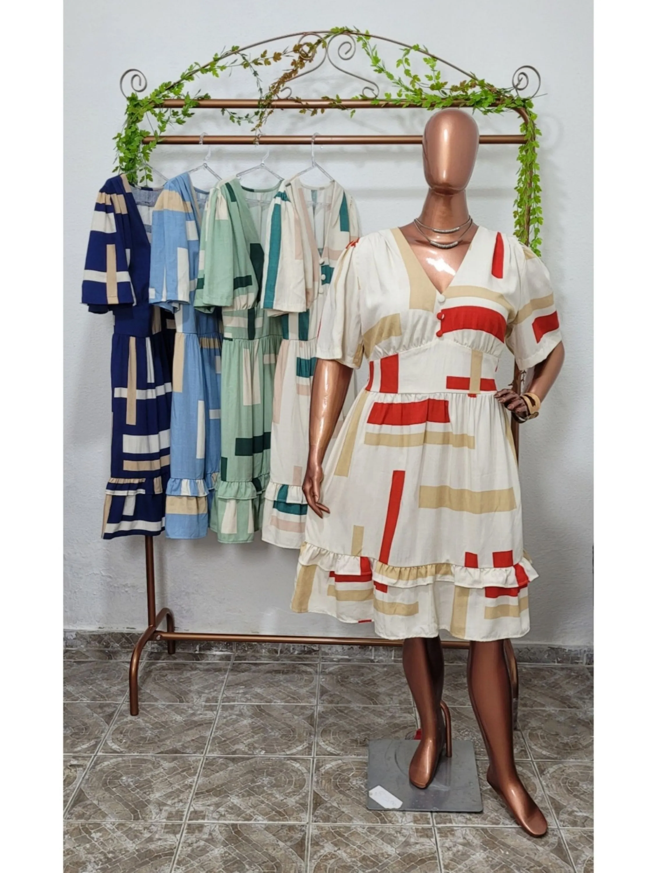 Vestido Saia Babado Duplo