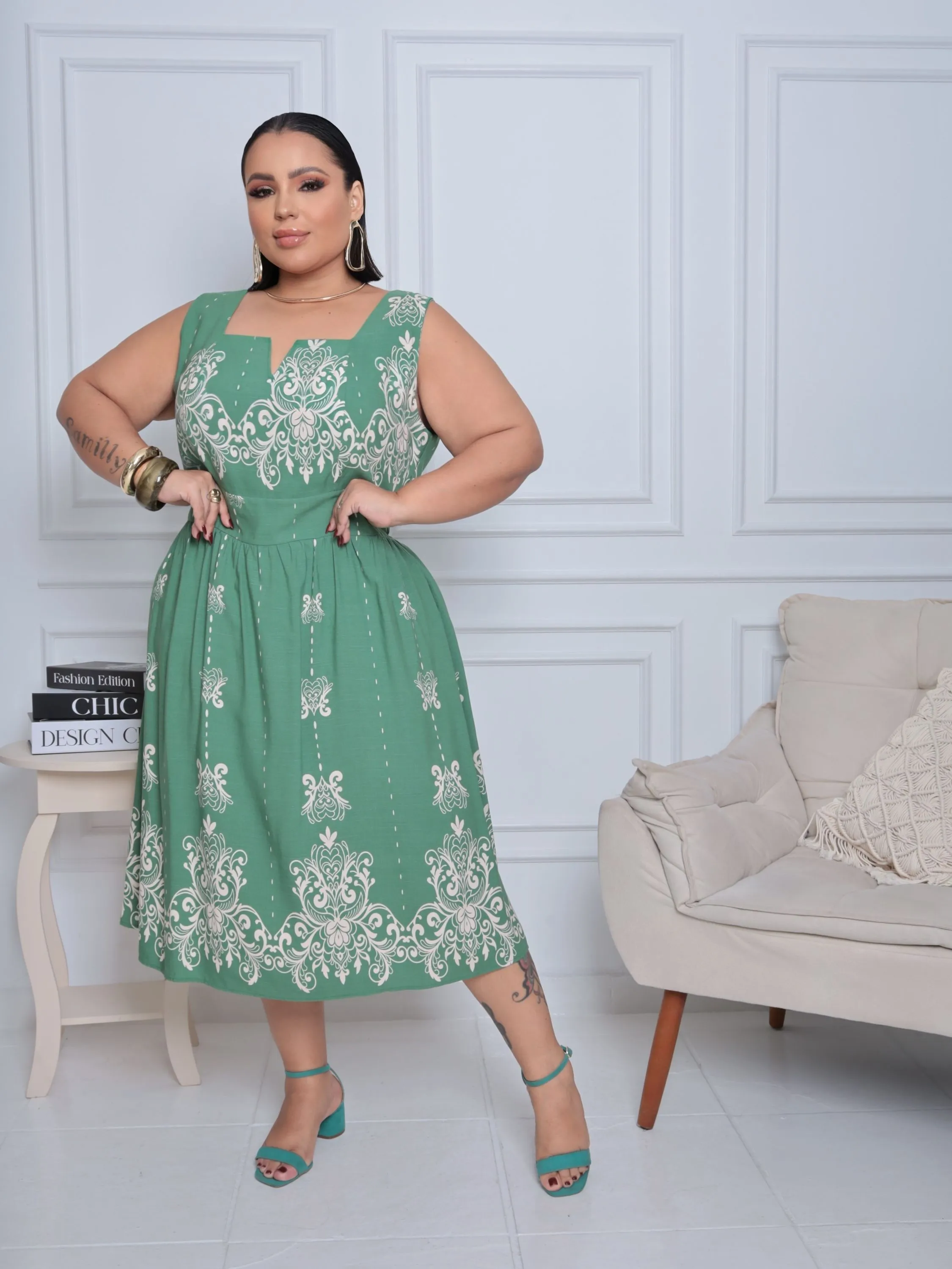 Vestido Decote V