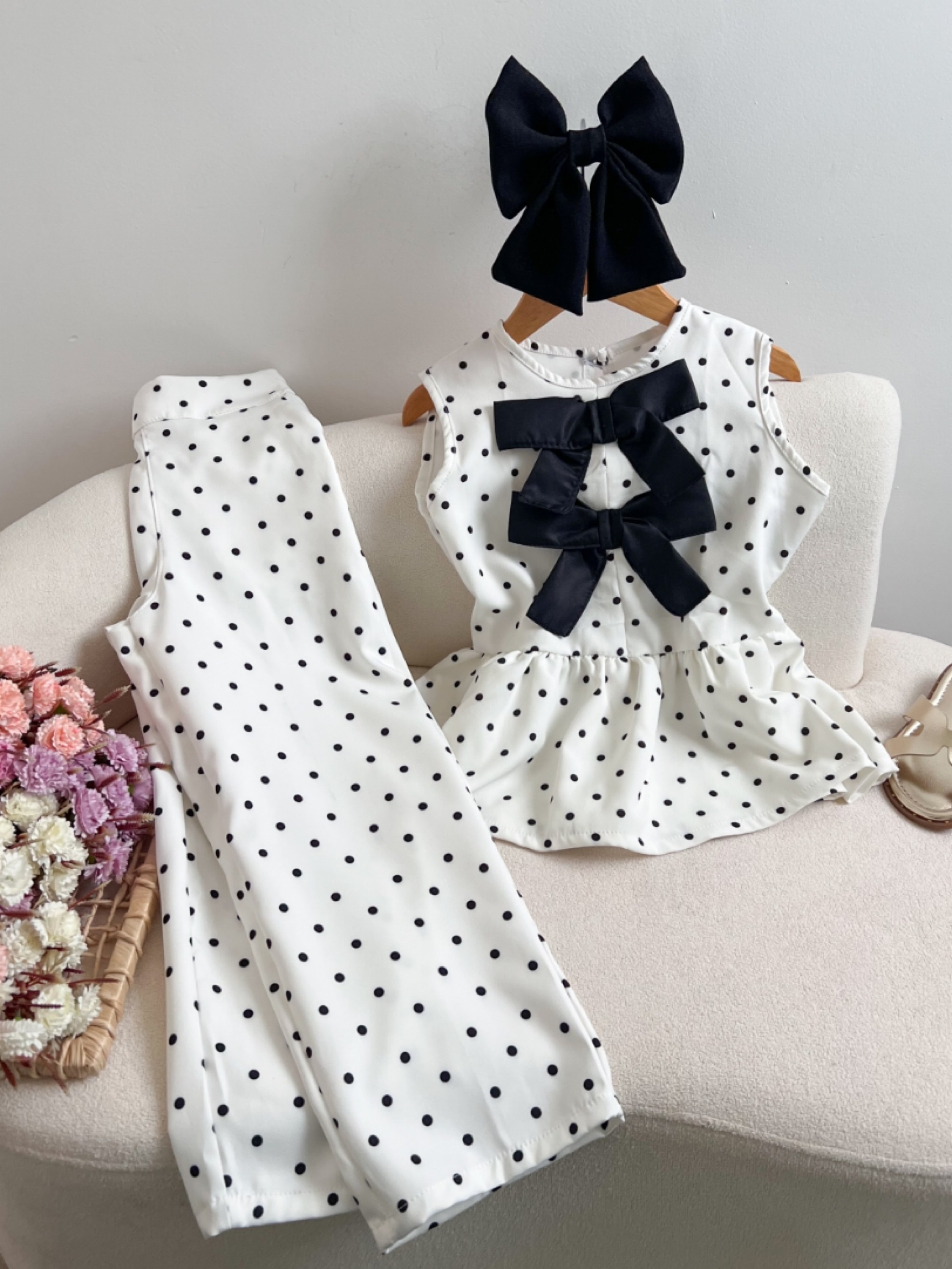 Conjunto Poá Calça Infantil