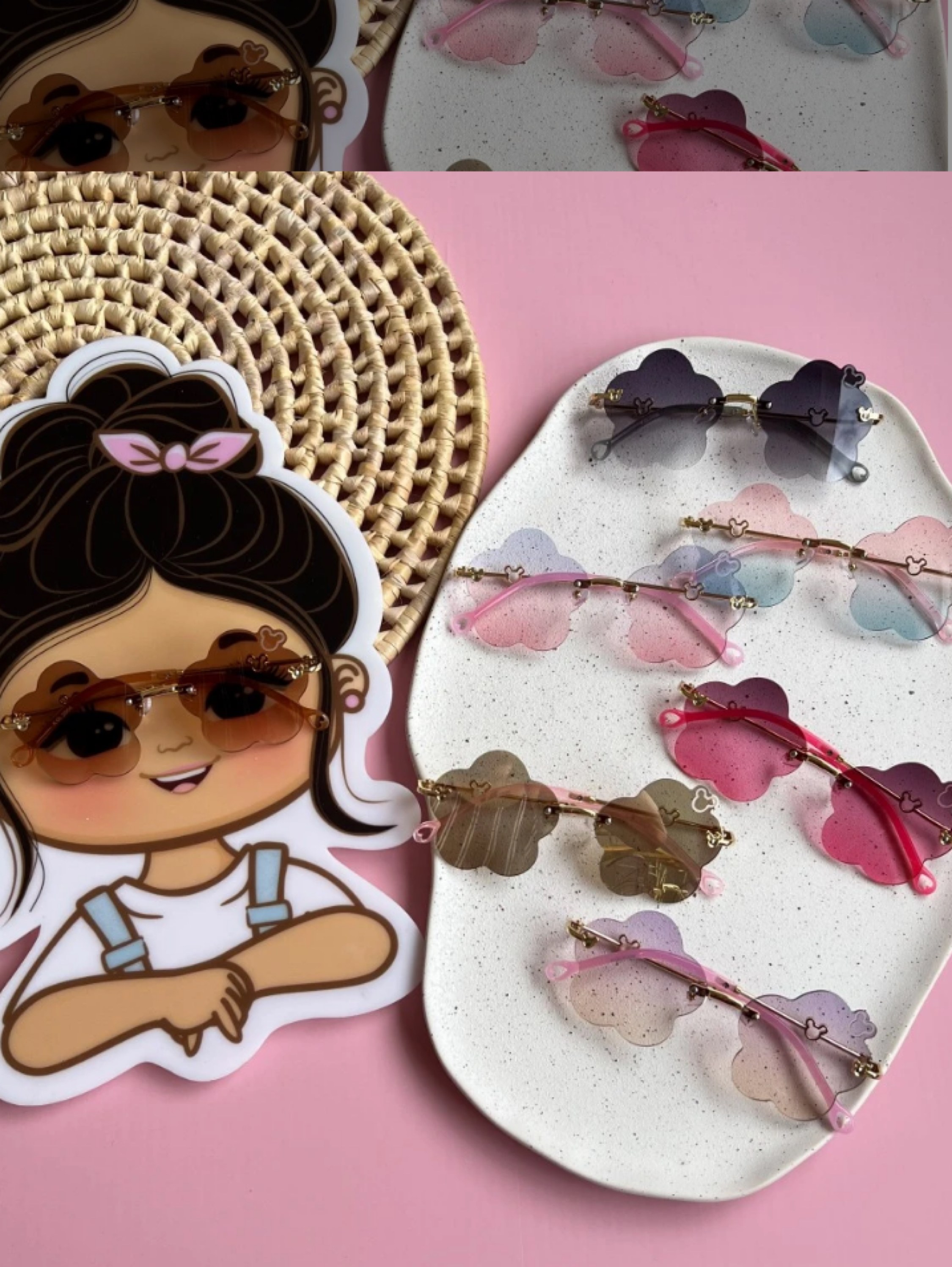 Óculos Flor Infantil