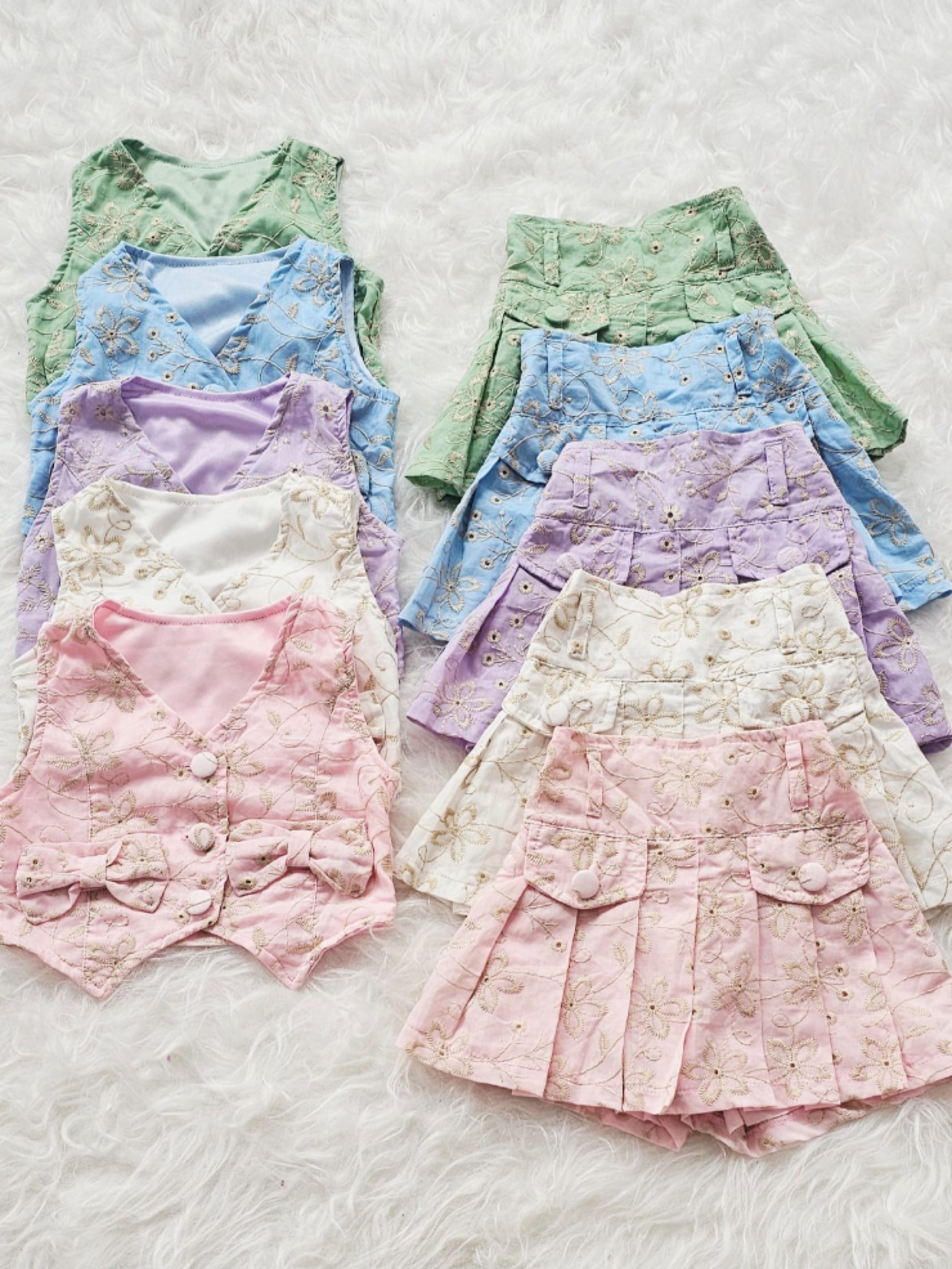 Conjunto Colete Laço Infantil