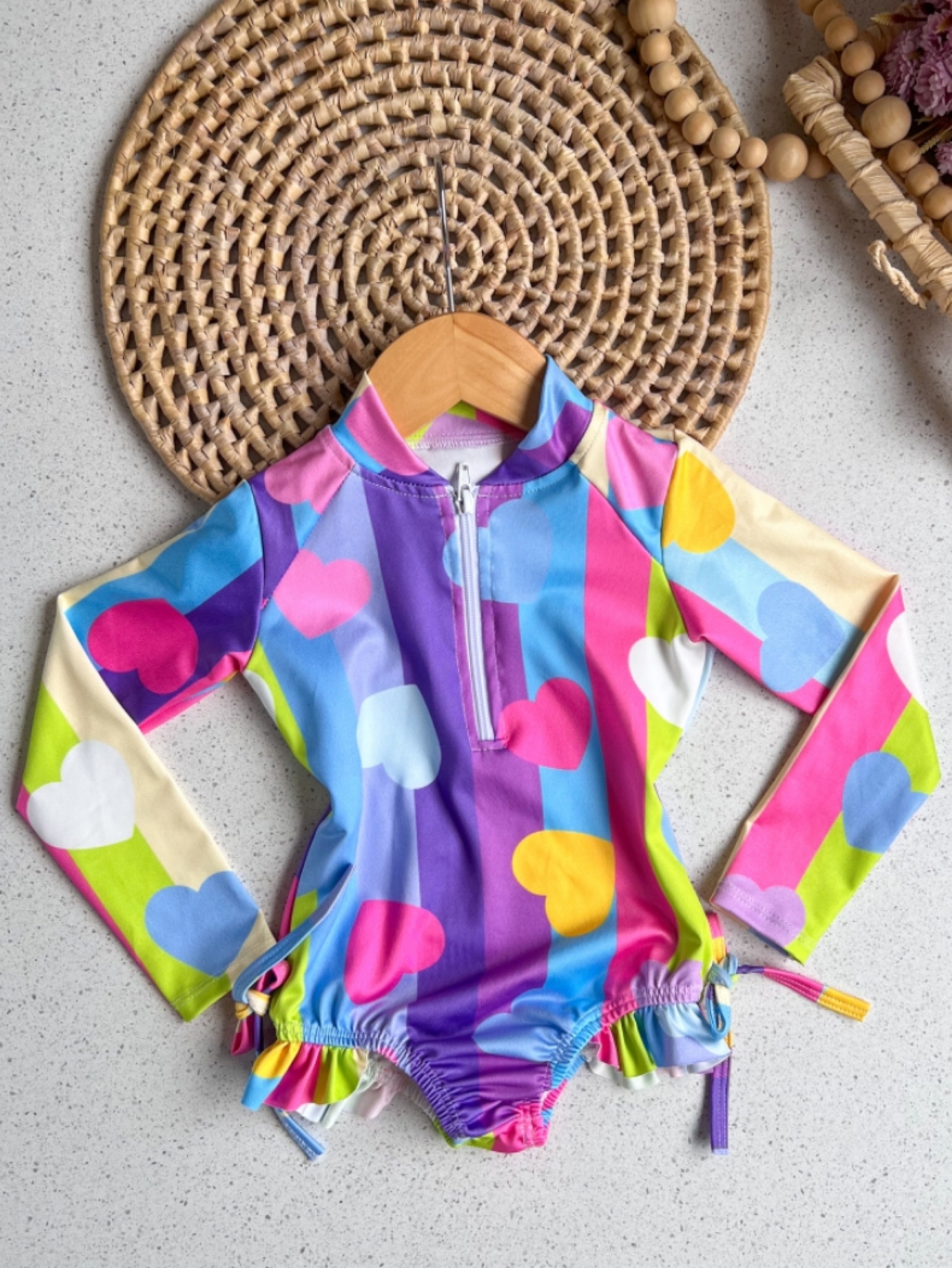 Maiô Zíper Estampado Infantil