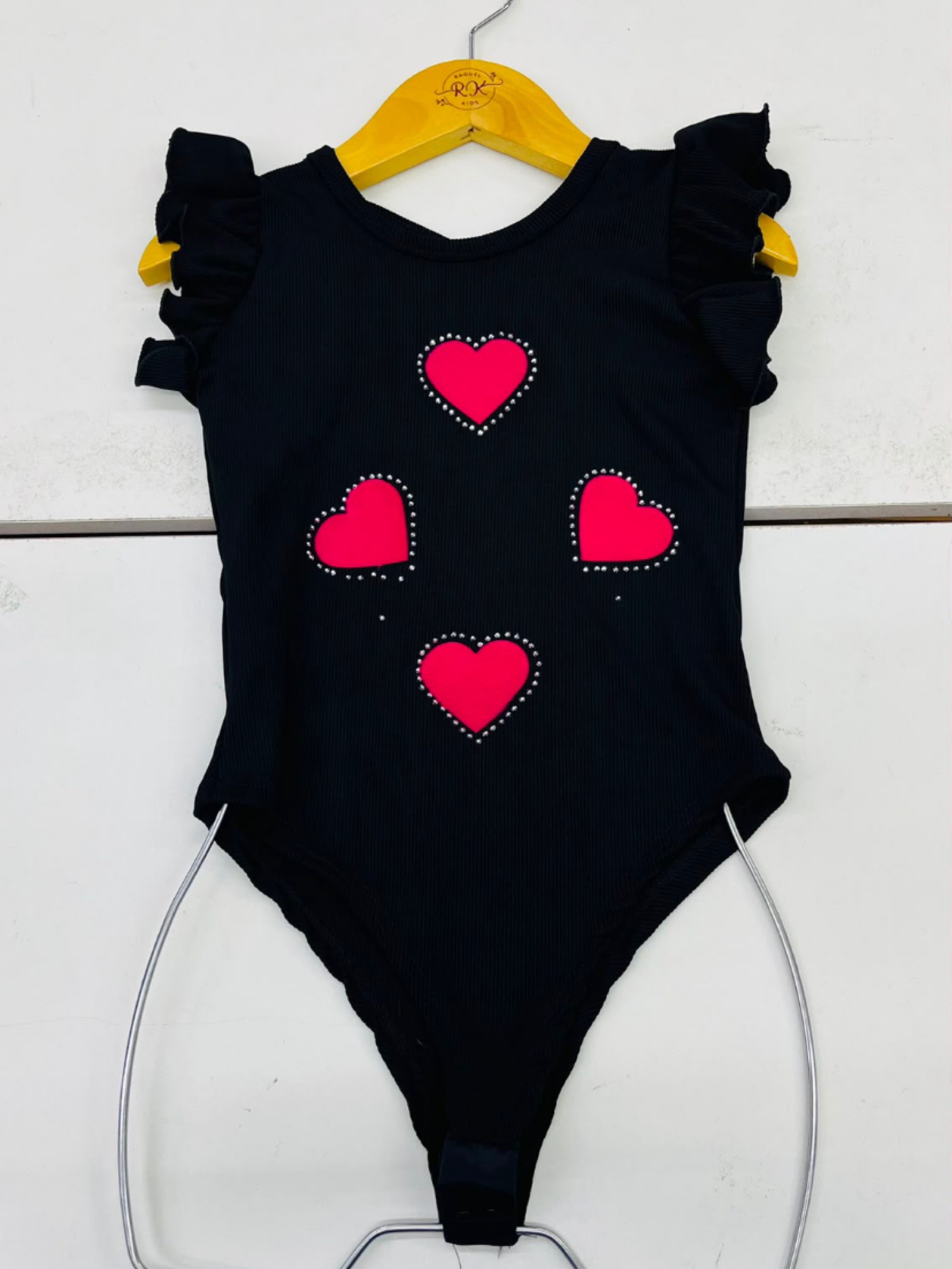 Body Coração Infantil