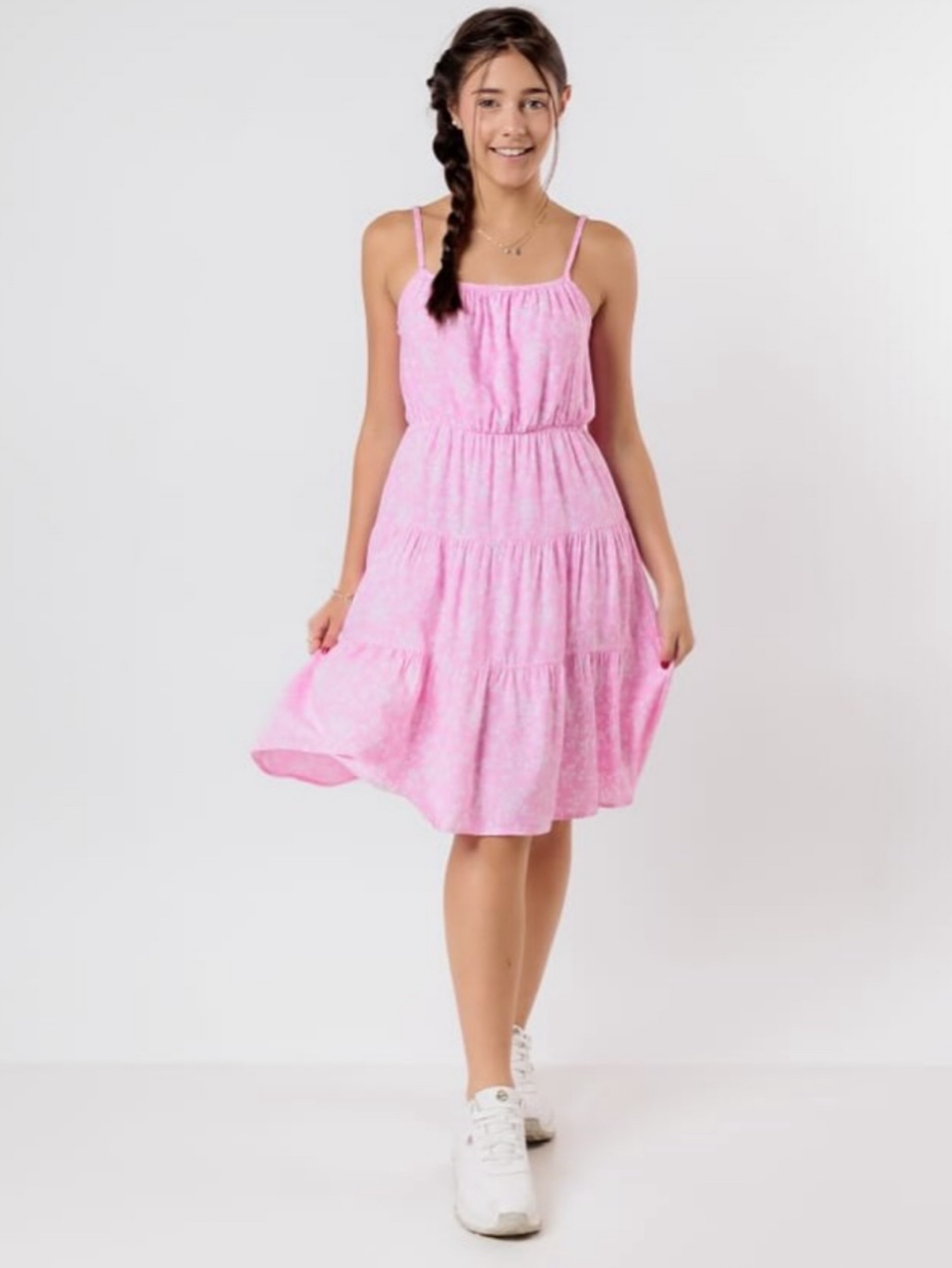 Vestido florido verão juvenil