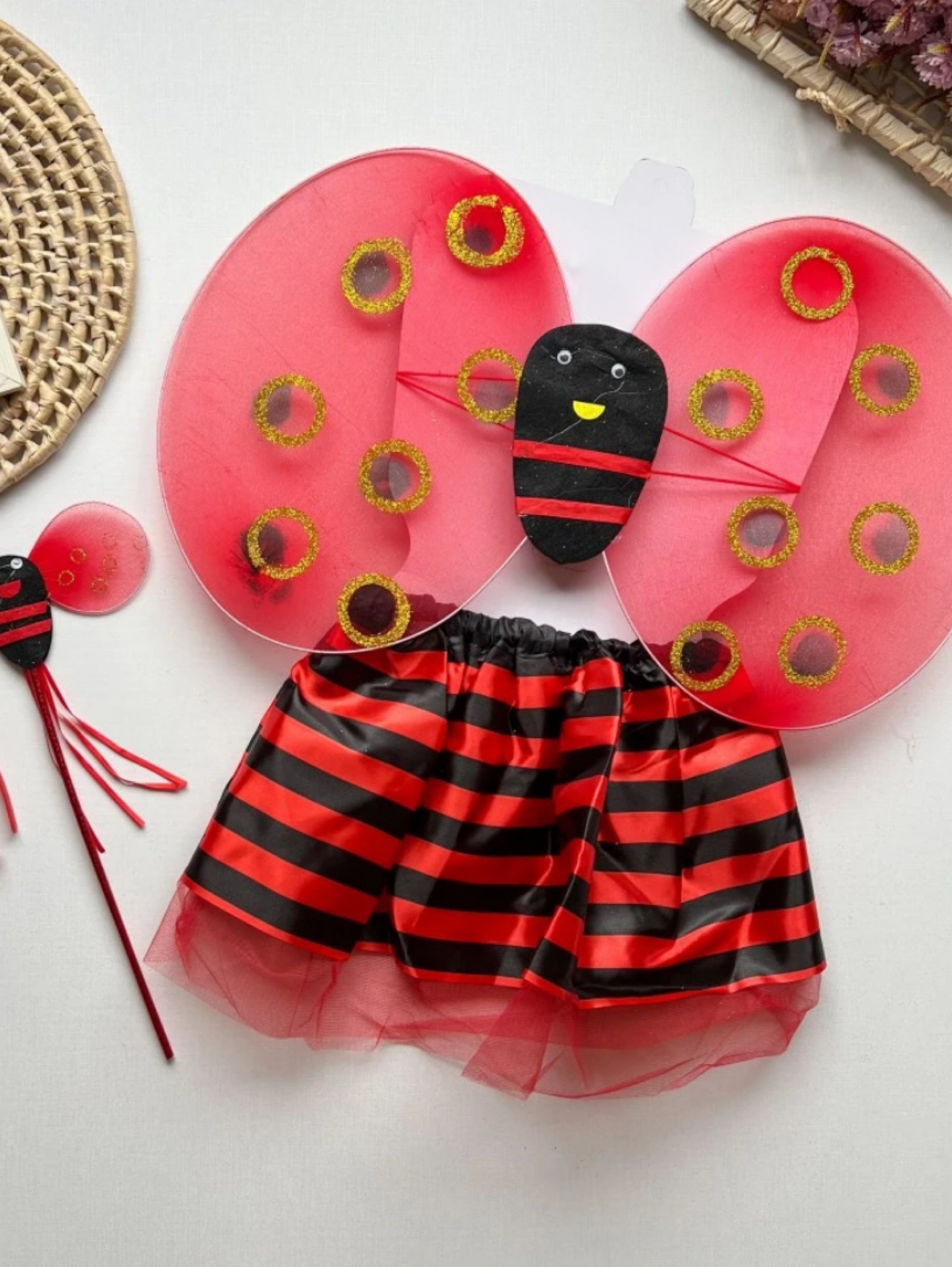 Fantasia abelha/joaninha Infantil