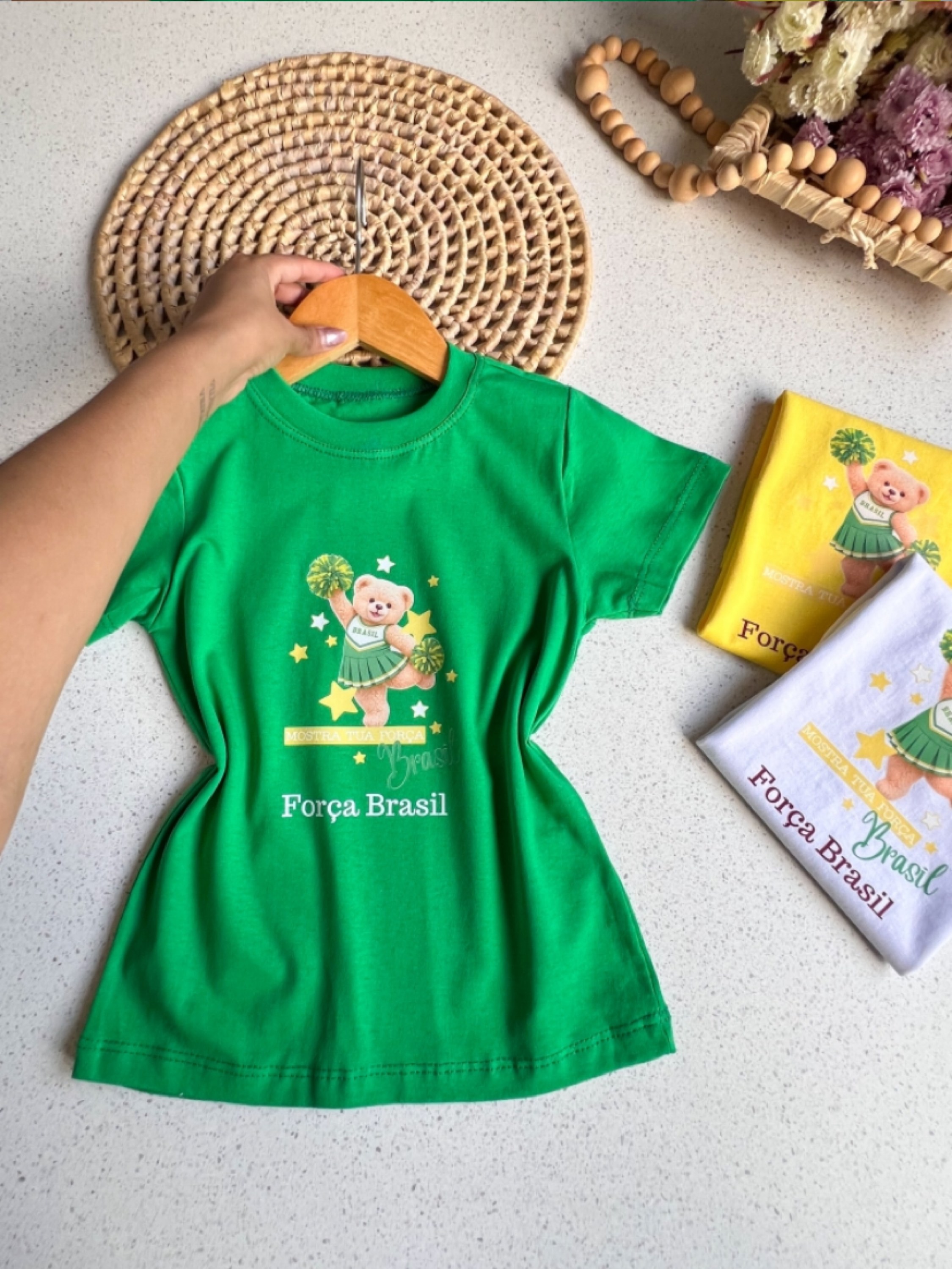 Camiseta Urso Brasil Infantil