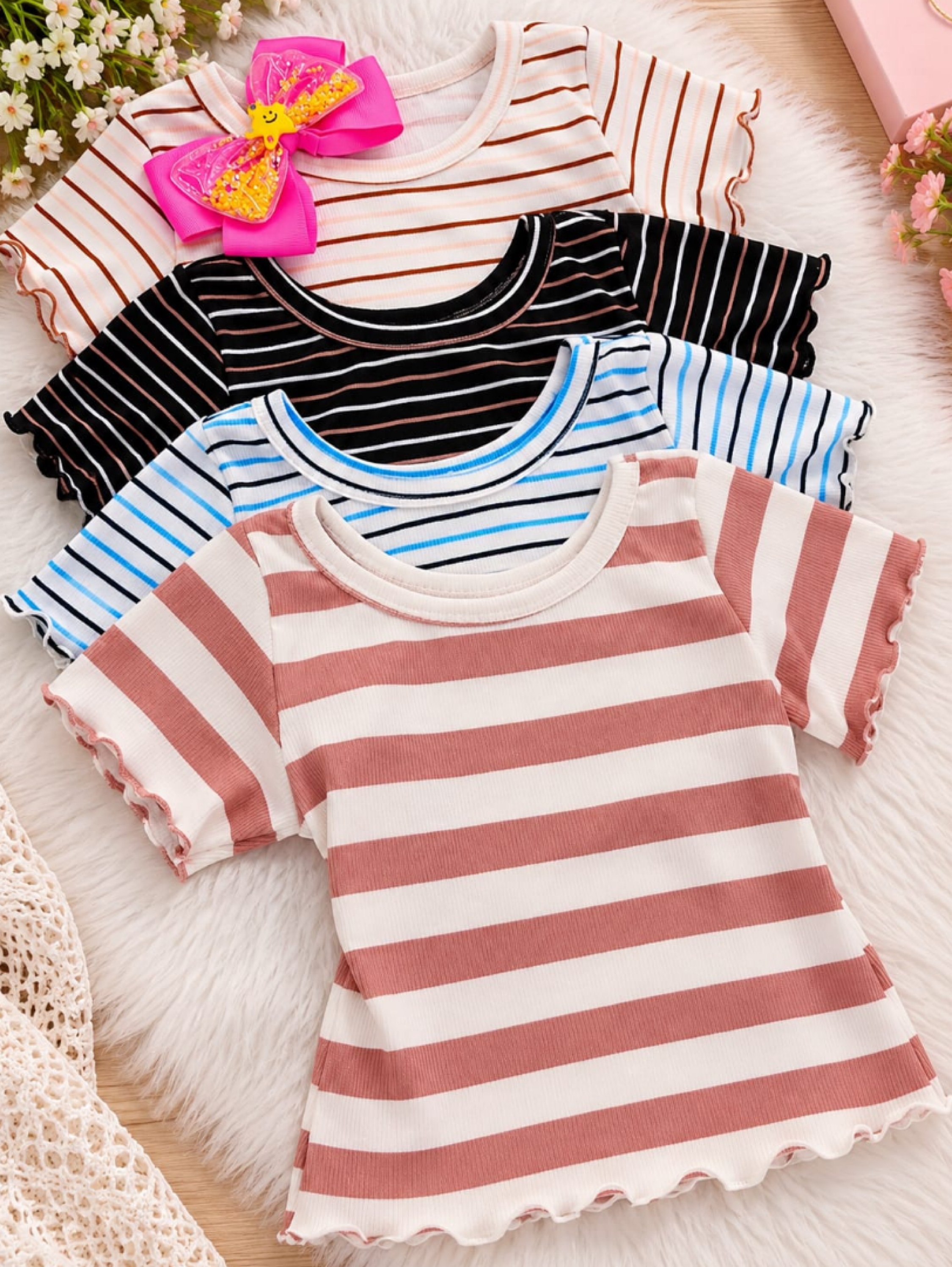 T-shirt Ribana Listrada Infantil