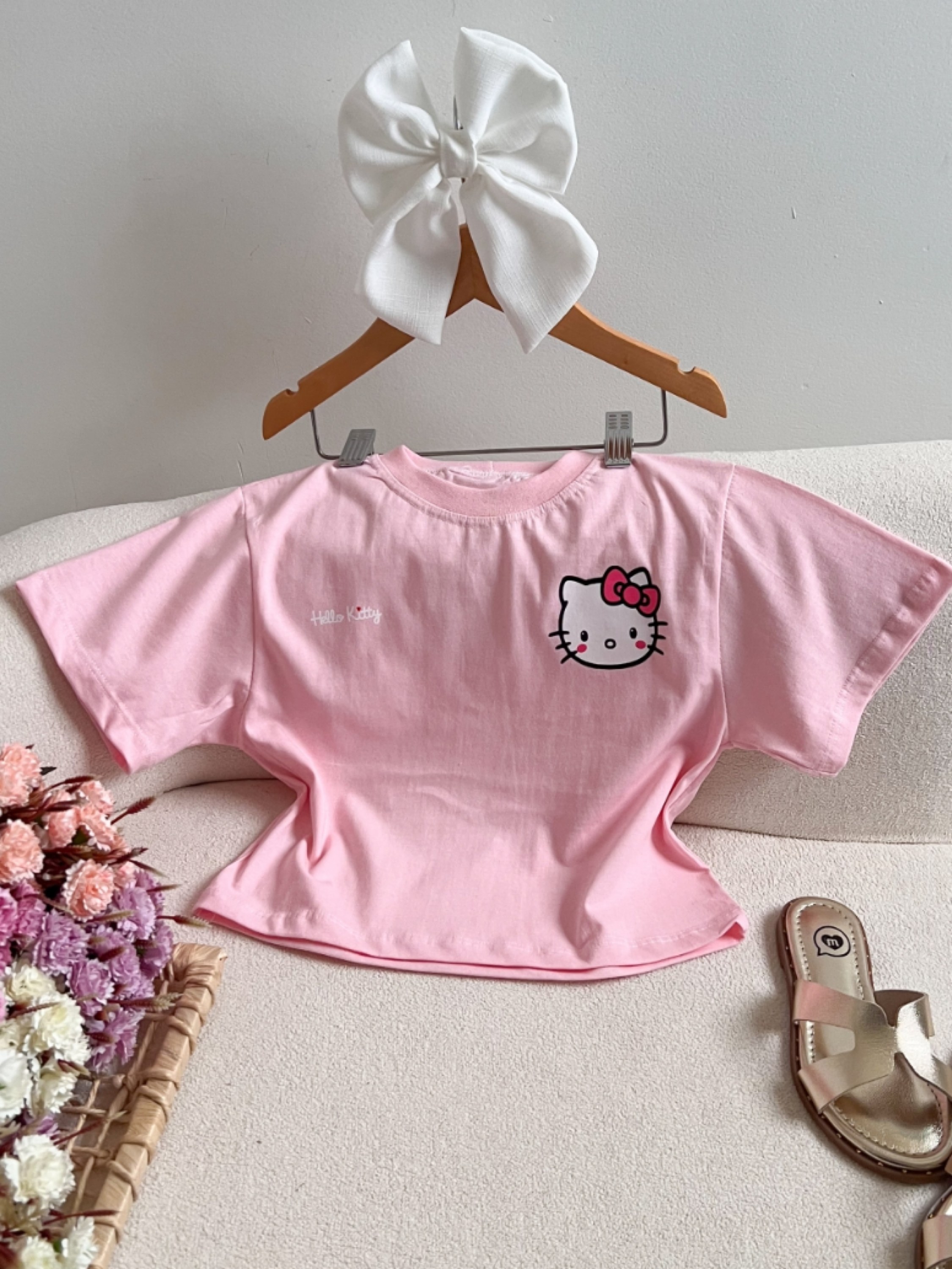 Cropped Kitty Love Infantil