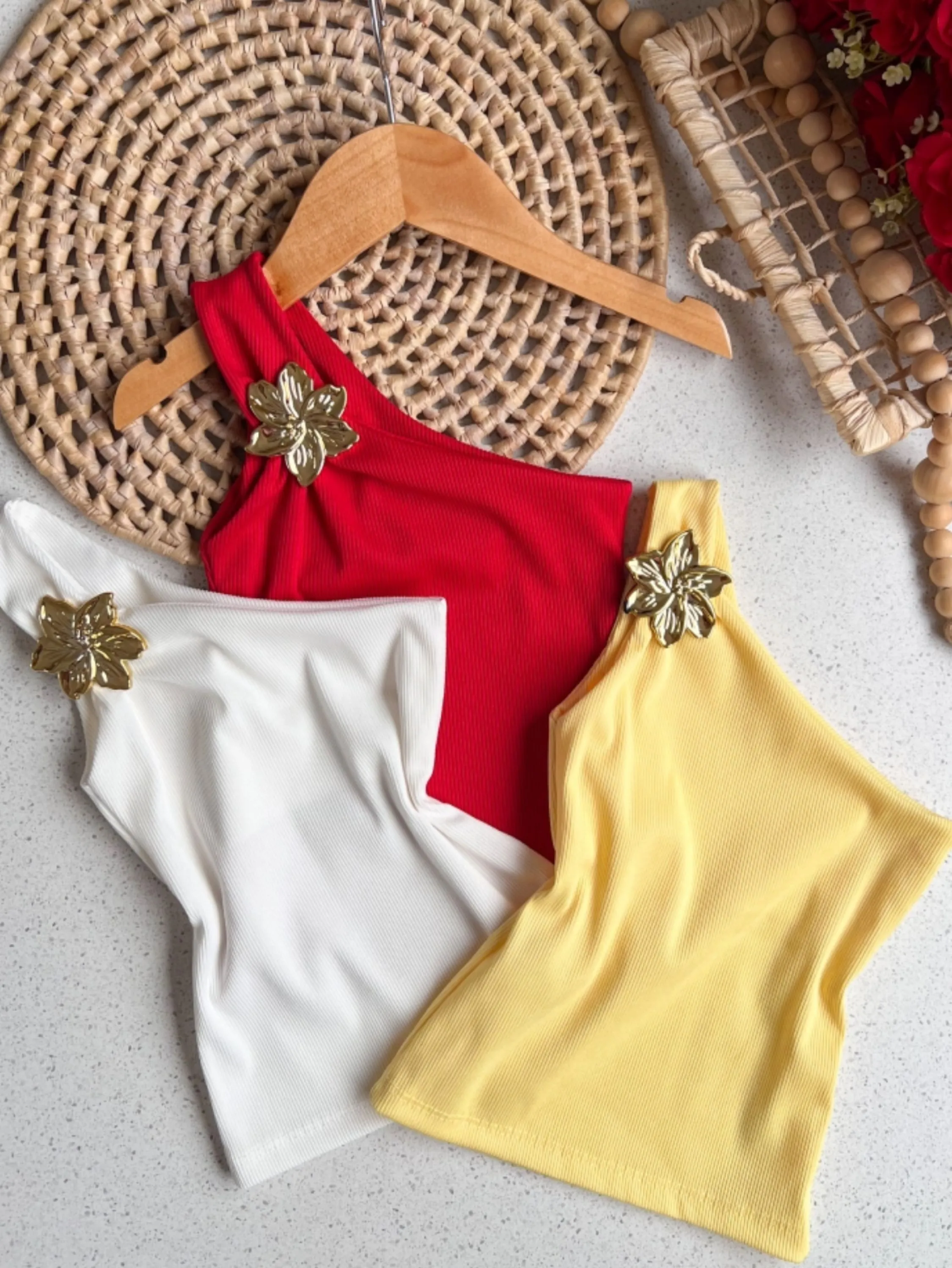 Blusa nula manga fivela Infantil