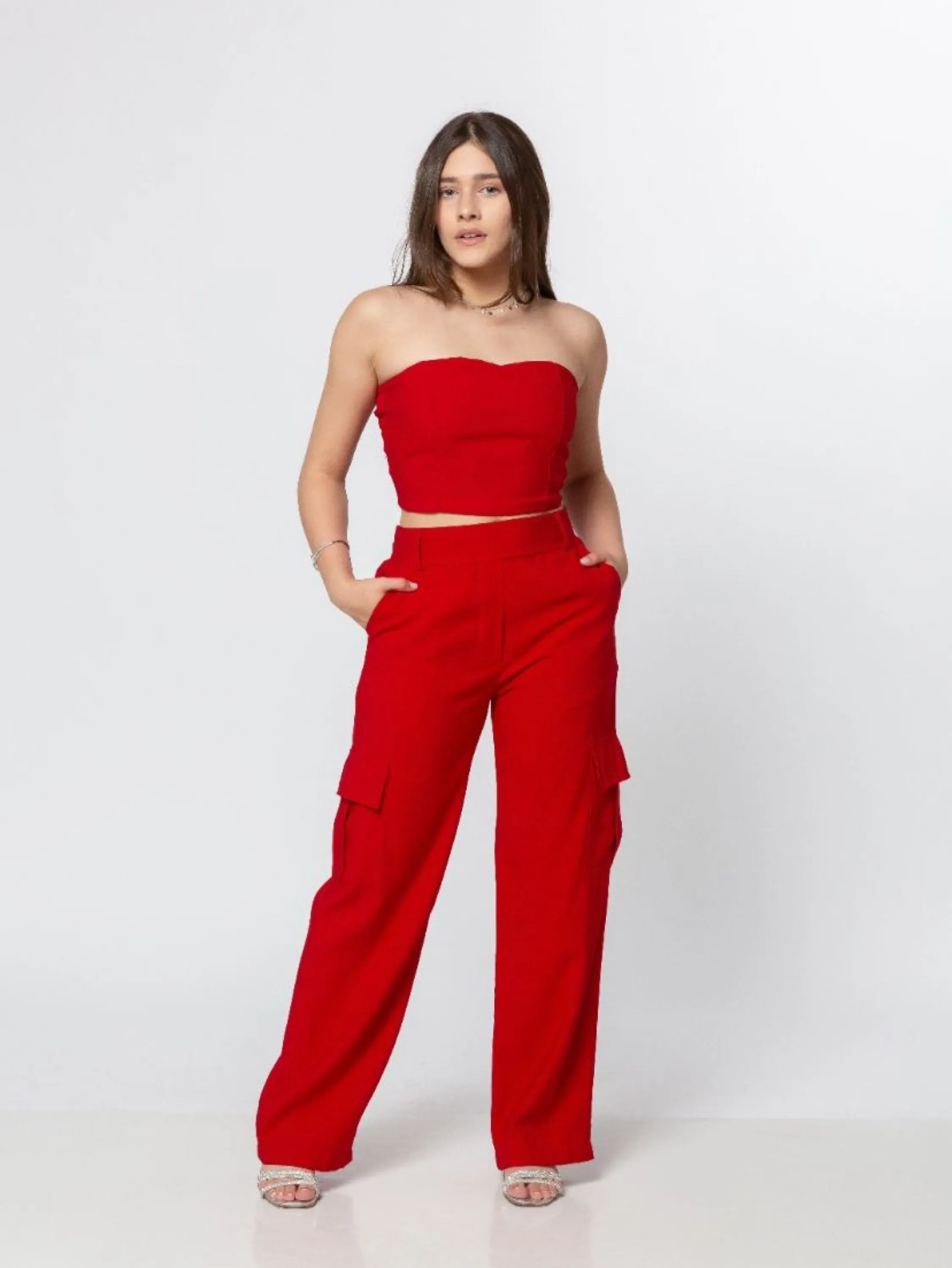 Conjunto Cargo top faixa Juvenil