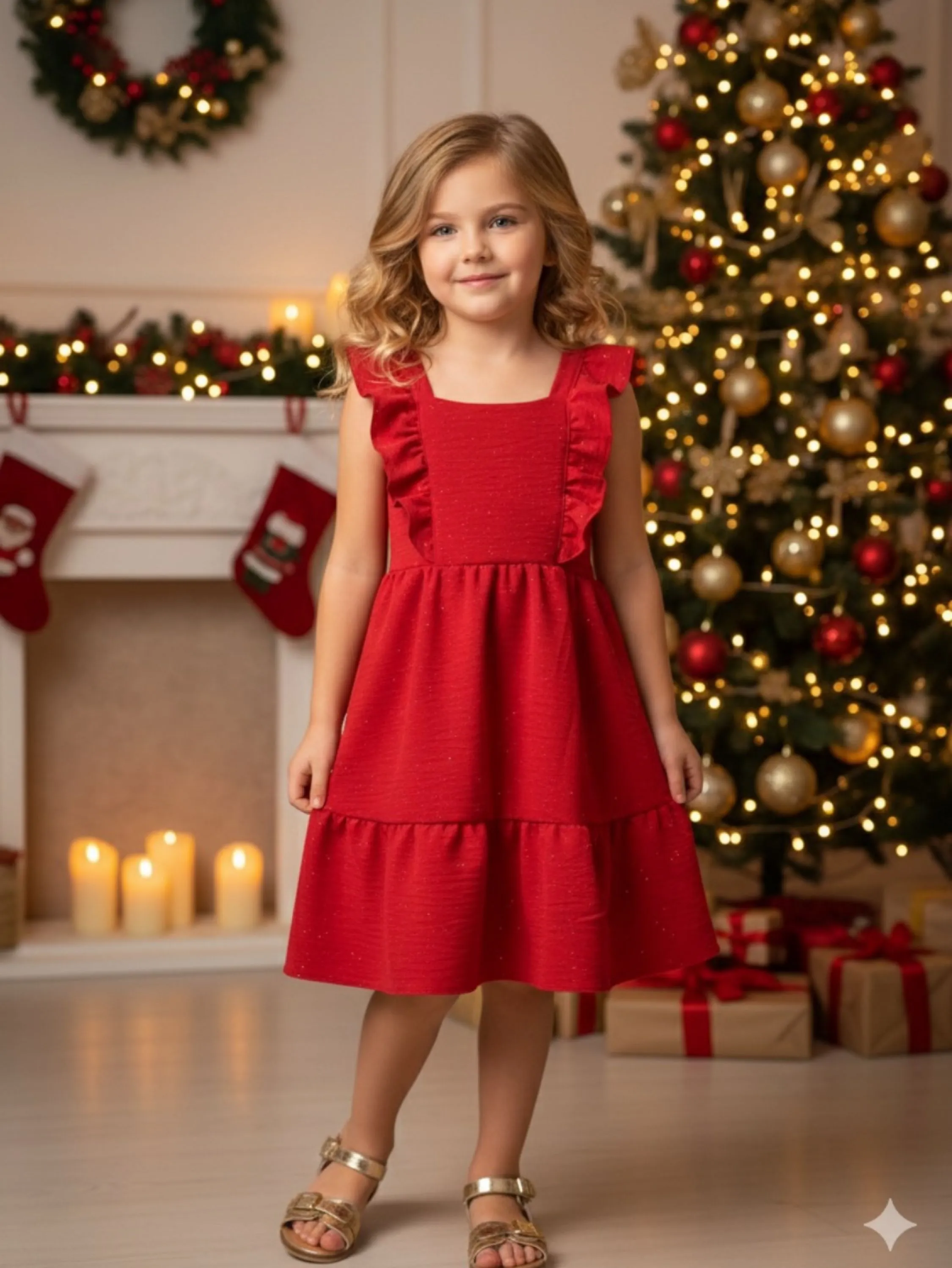 Vestido Brilho Infantil