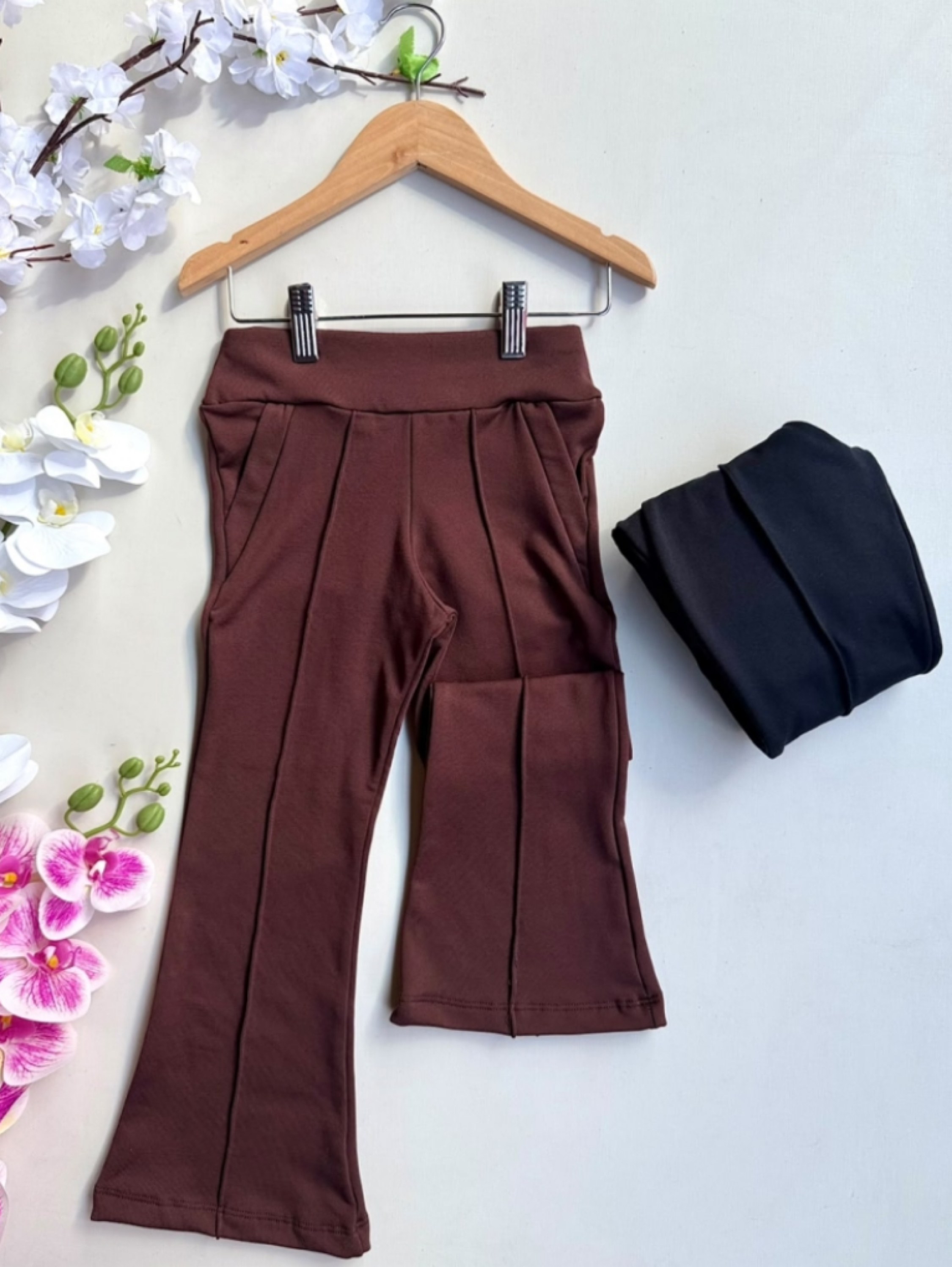 Calça Flare Bolso Infantil