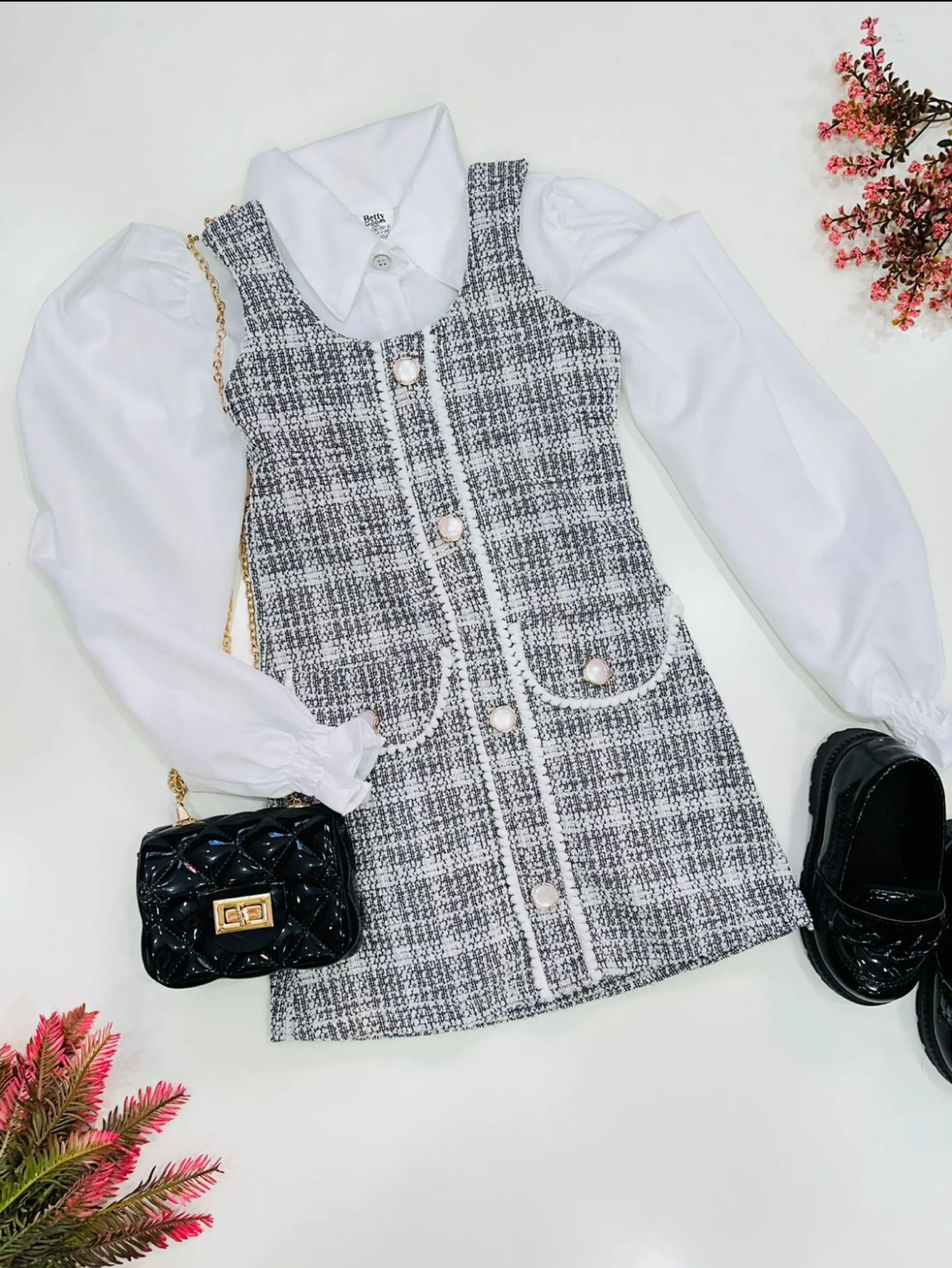 Vestido tweed mila infantil