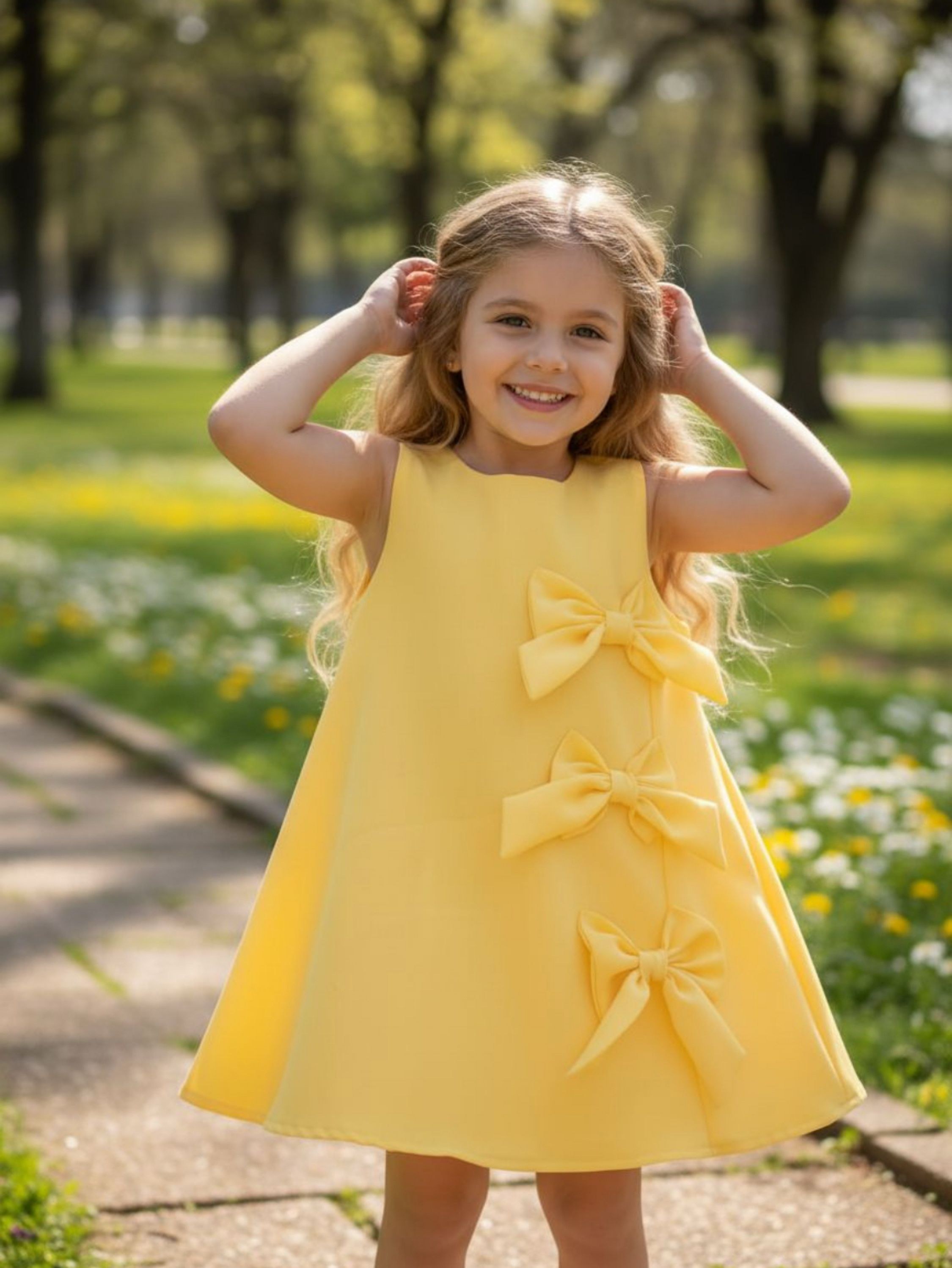 Vestido 3Laço Infantil