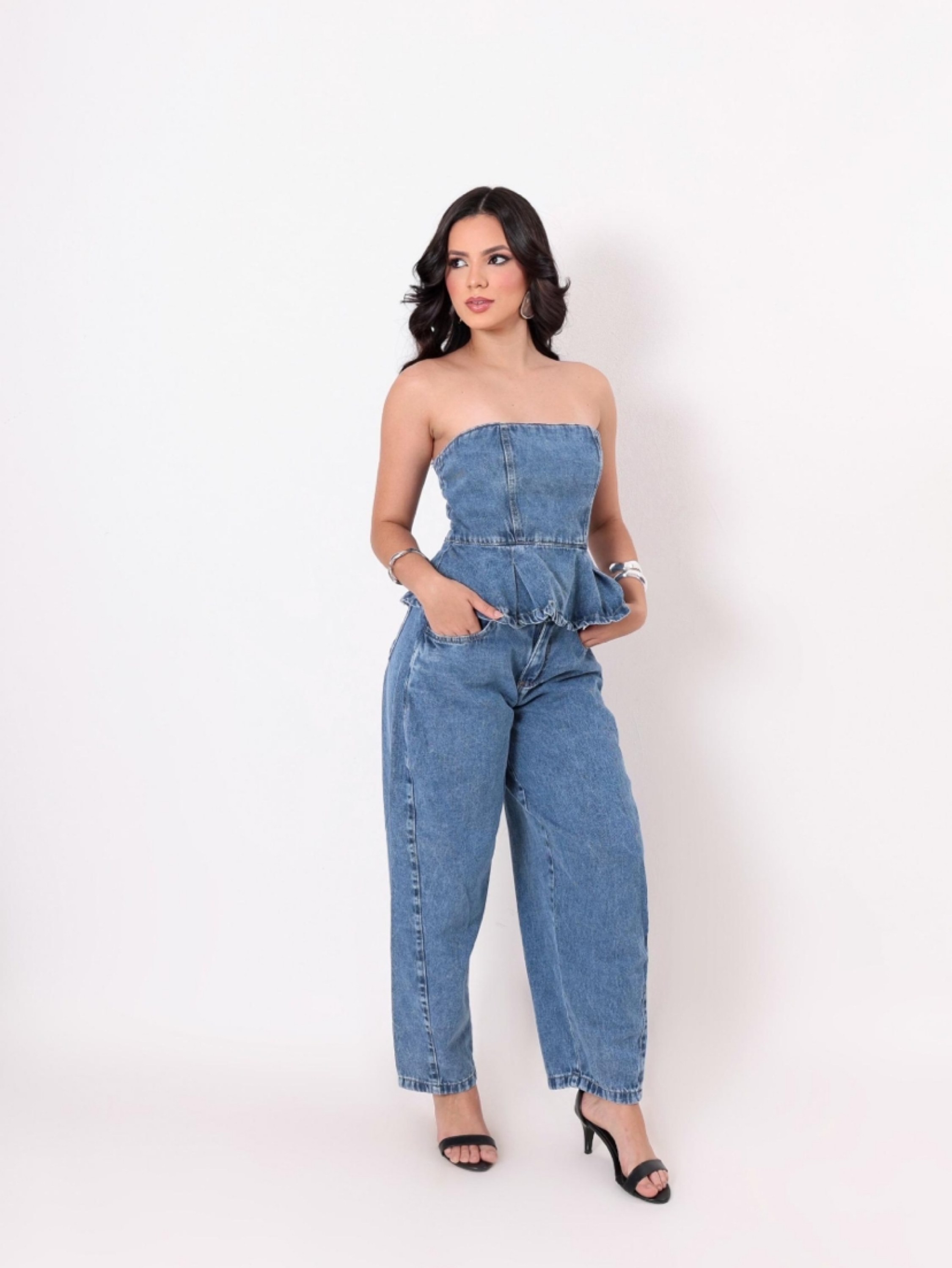 Conjunto Jeans Ballon Juvenil