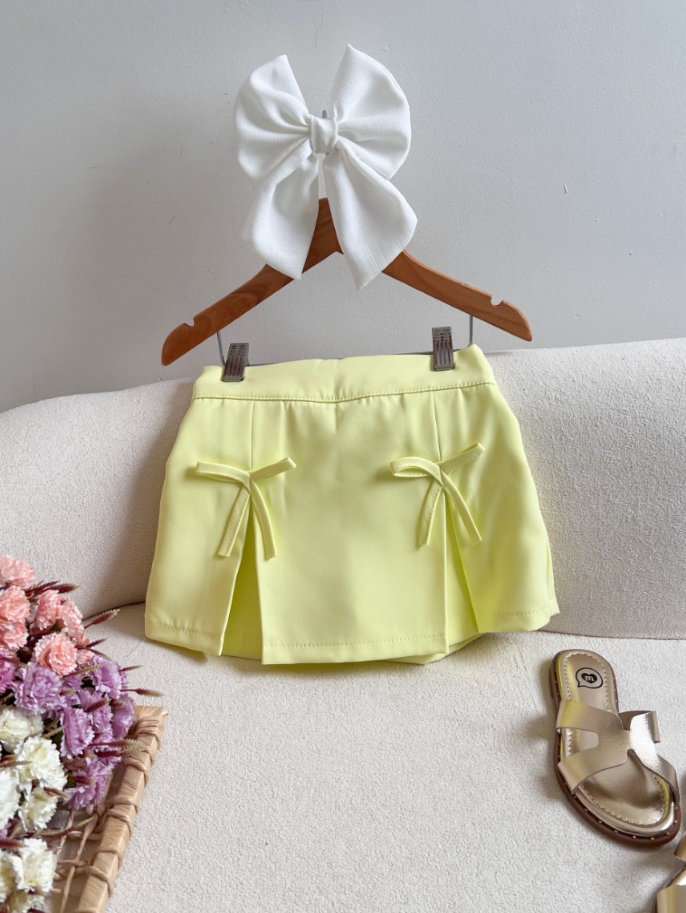 Shorts Saia Lacinhos Infantil