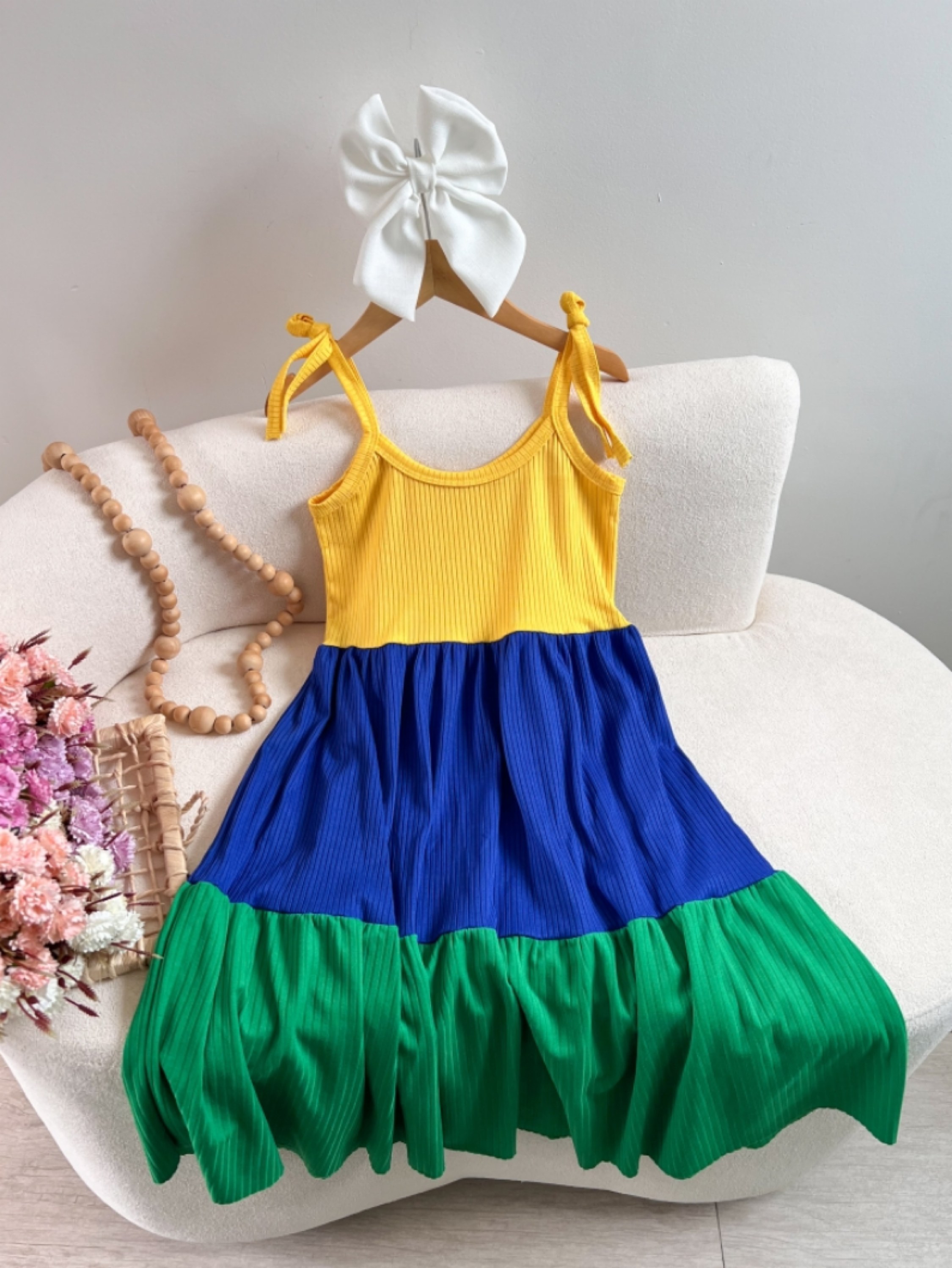 Vestido Brasil Infantil
