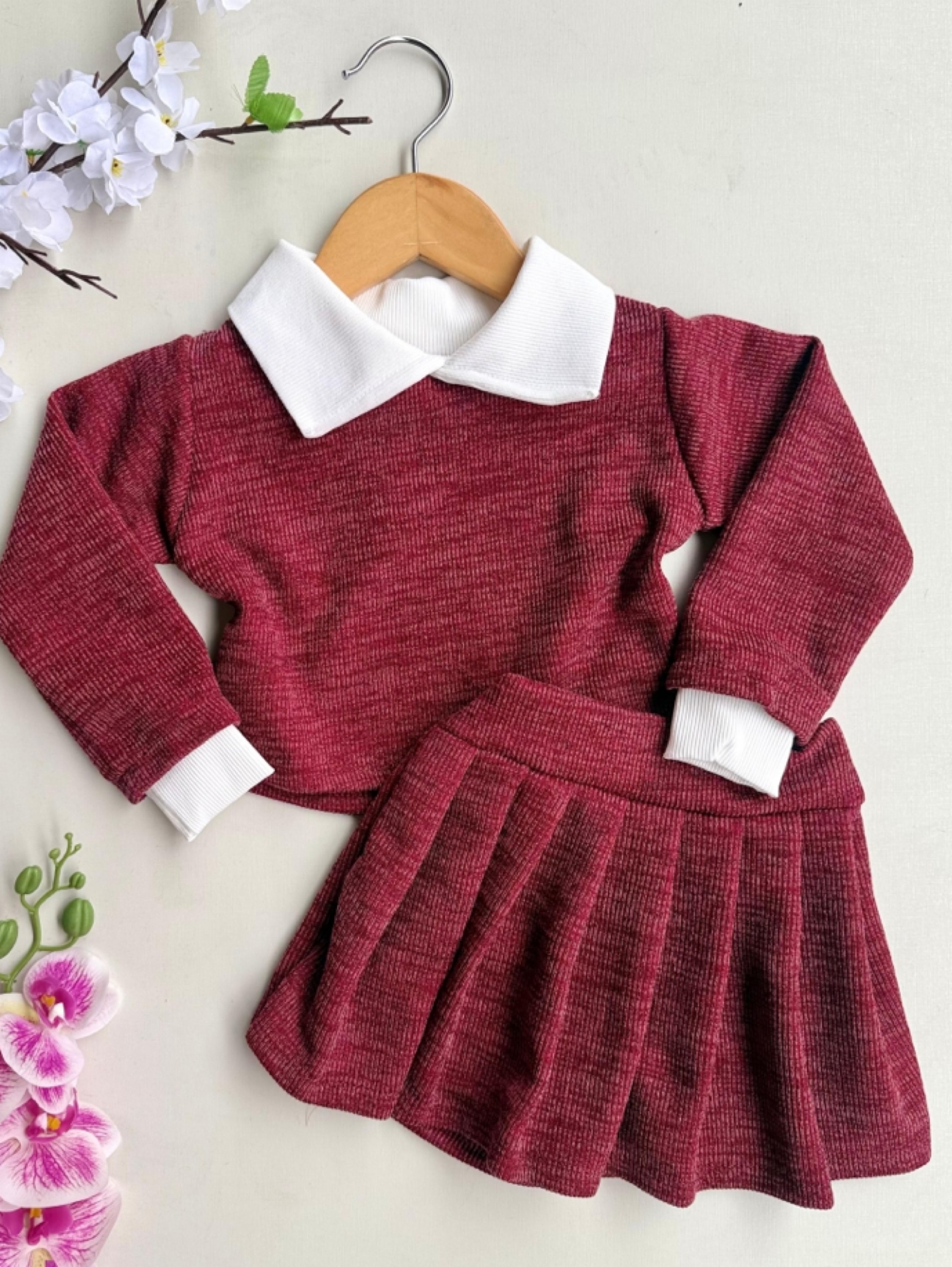 Conjunto Charme Plissado Infantil