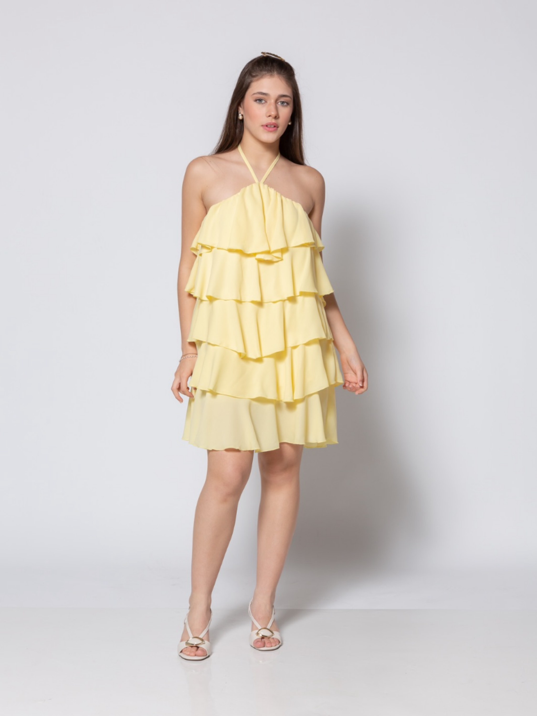 Vestido Babados Juvenil