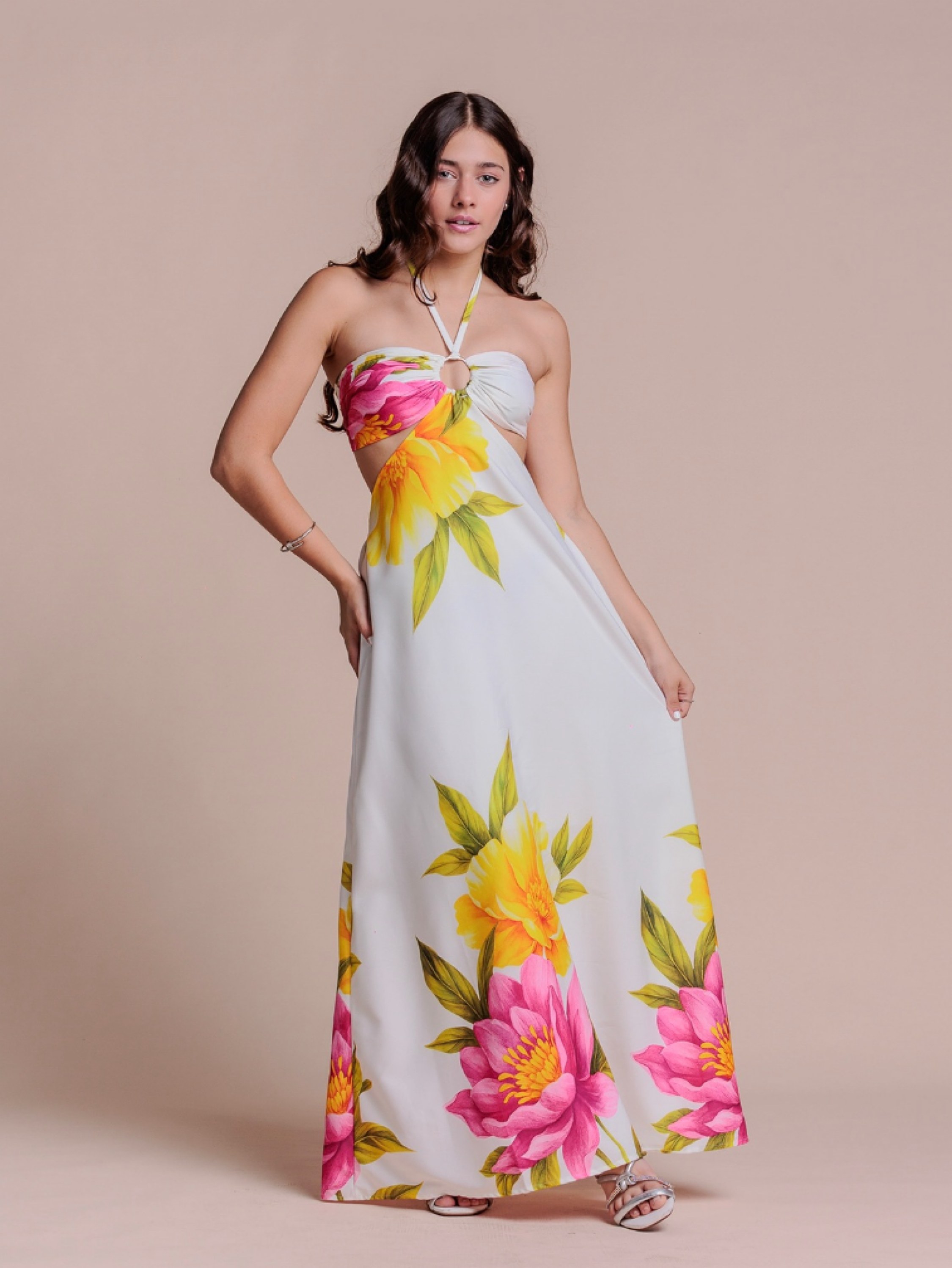Vestido Longo Floral Juvenil