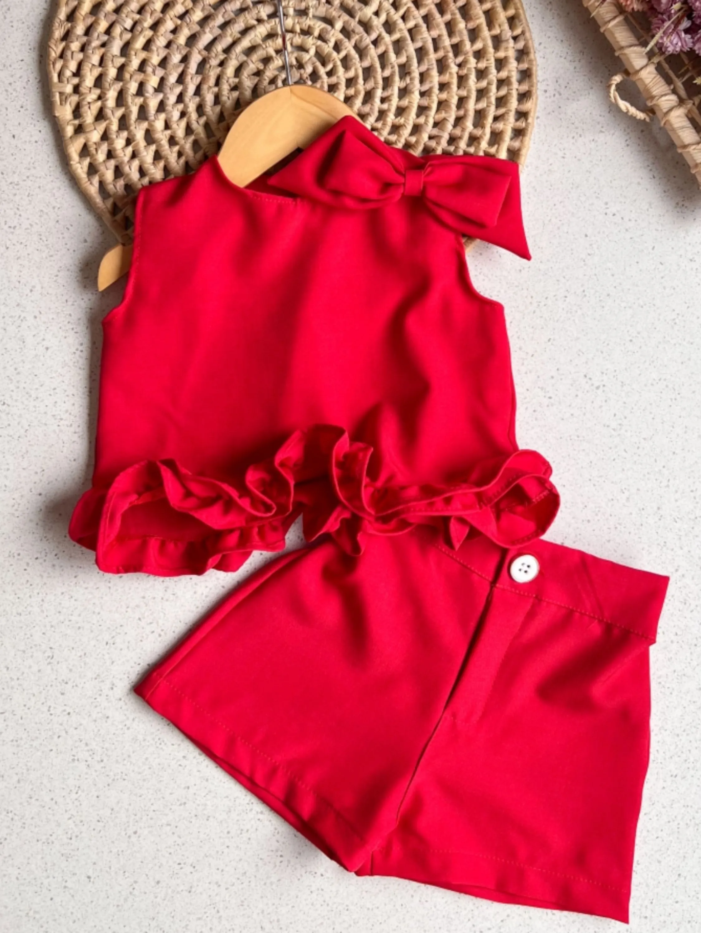 Conjunto laço alfaiataria Infantil