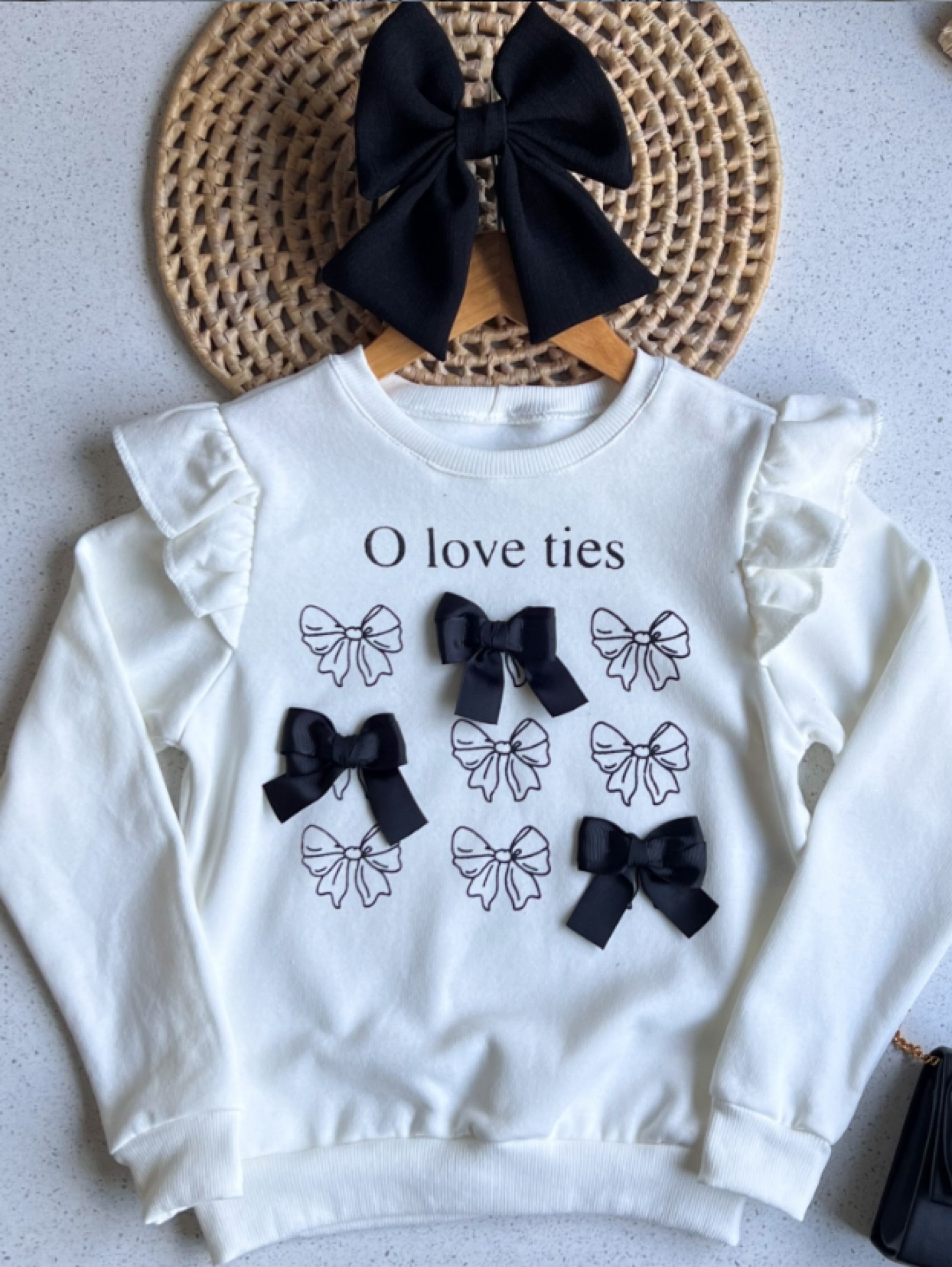 Blusa Moletom Love Laços Infantil