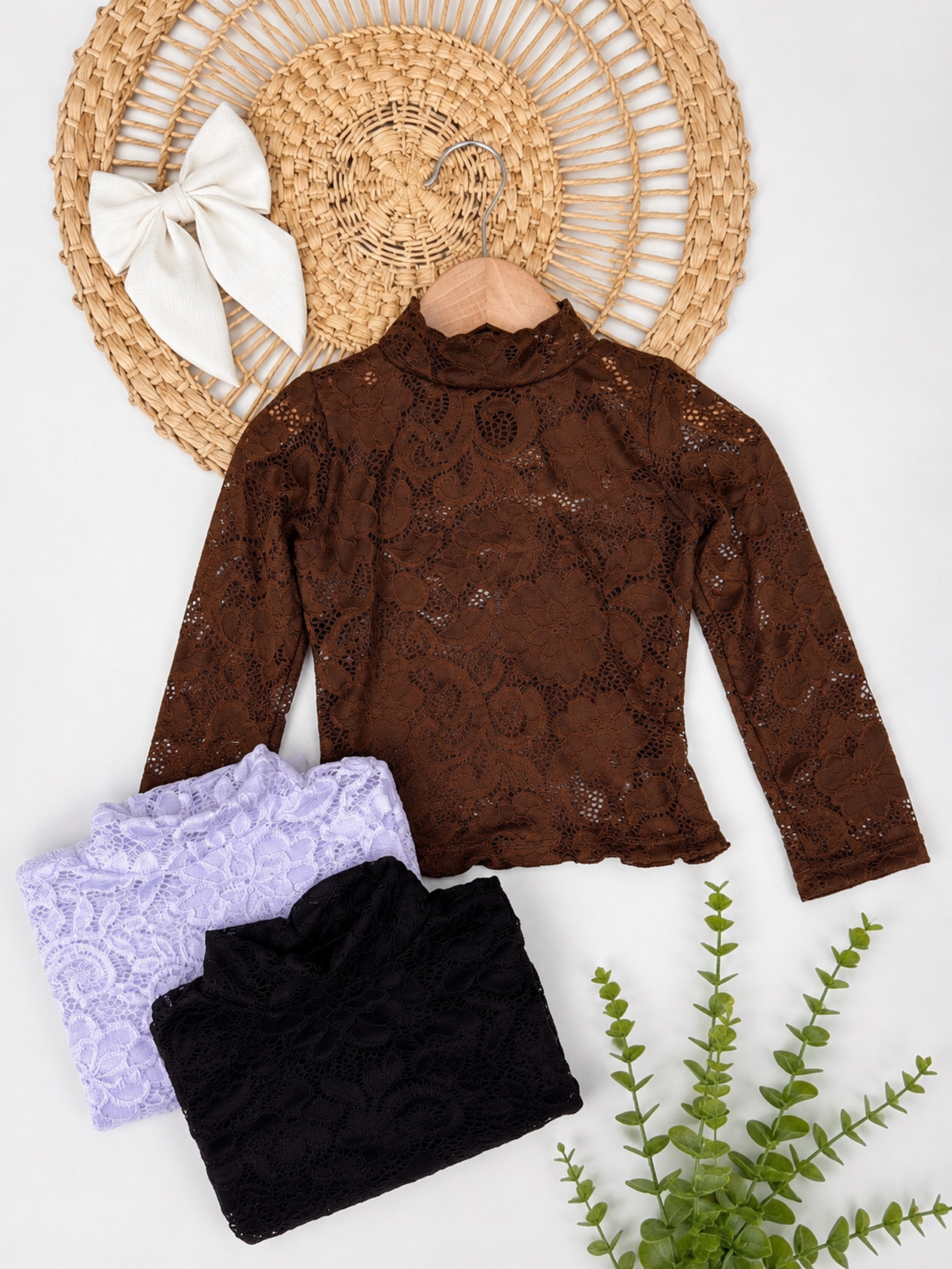 Blusa de Renda com Regata Infantil