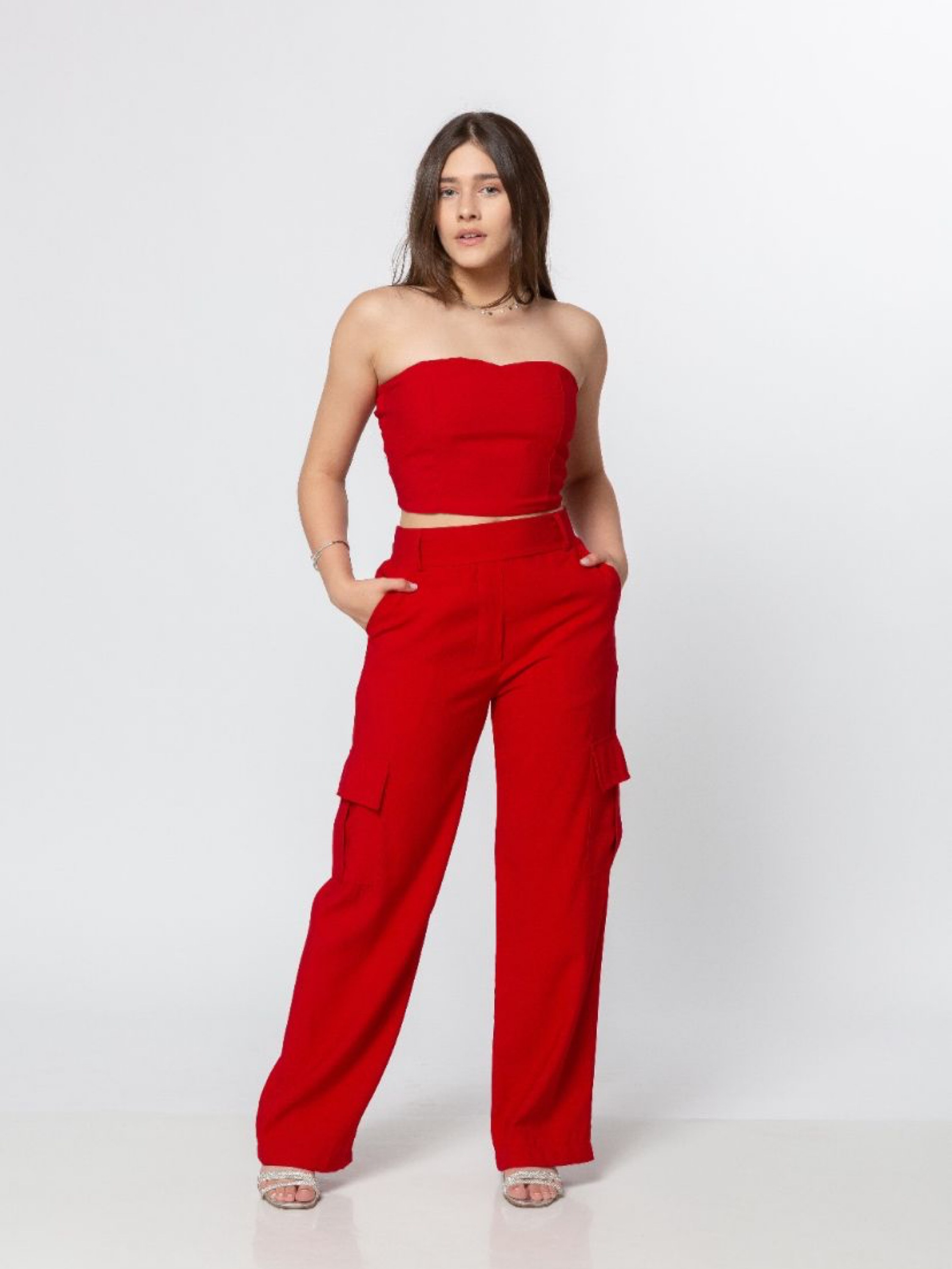 Conjunto Cargo top faixa Juvenil