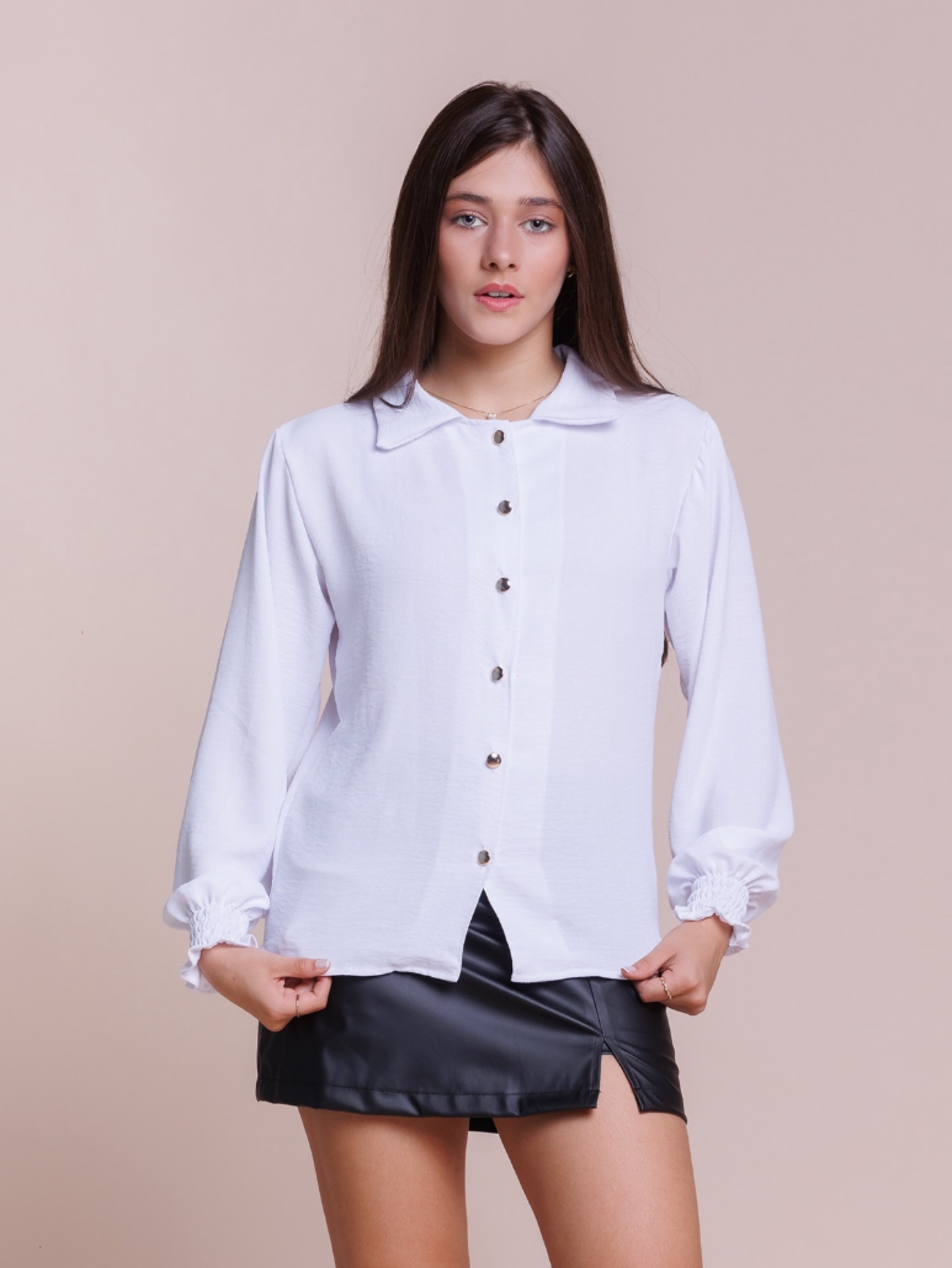 Camisa Social Lisa Juvenil