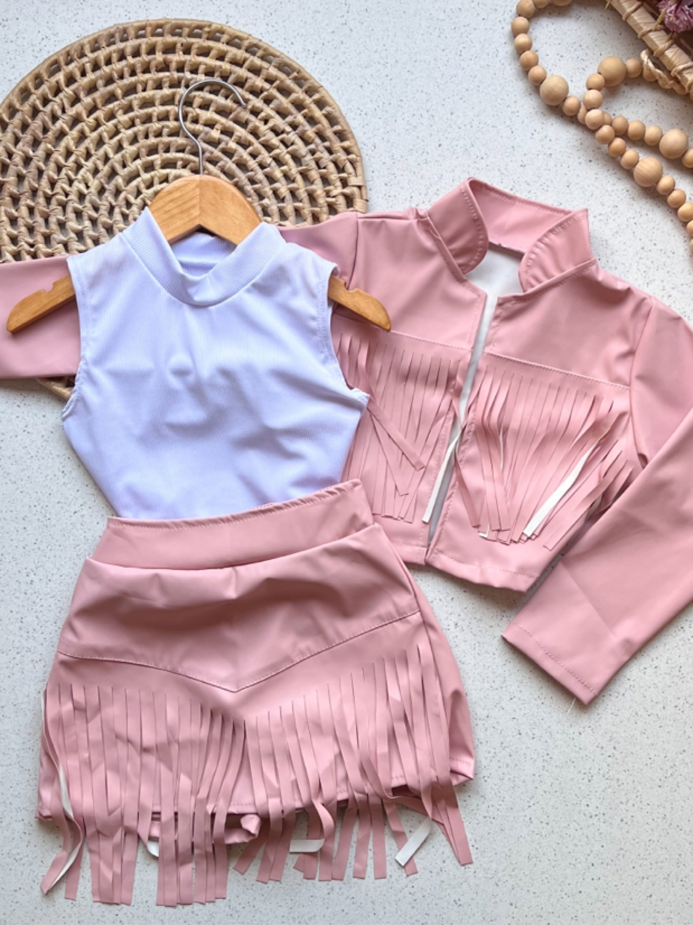 Conjunto Boiadeira 3 em 1 Infantil